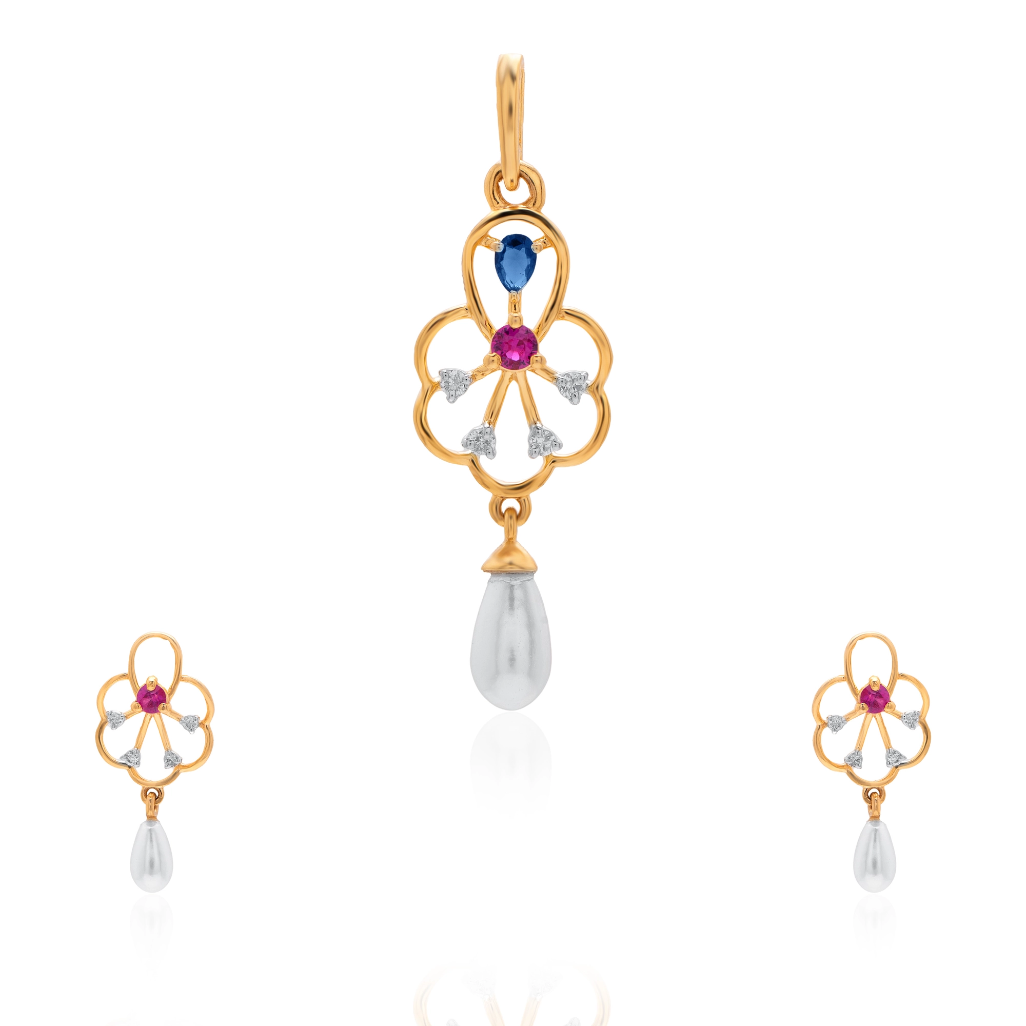 Yellow Gold Diamond Pendant thumbnail 3