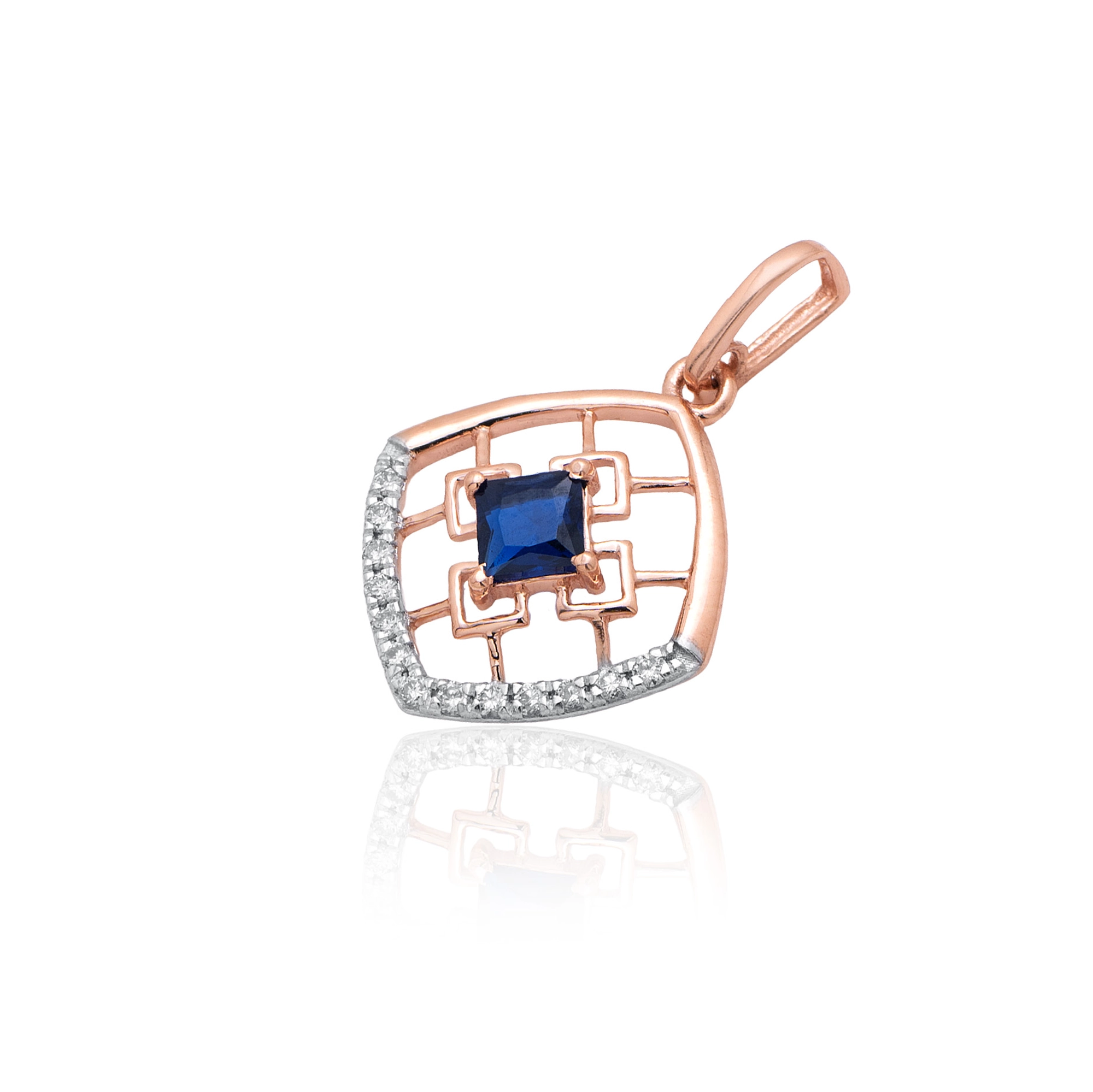 Rose Gold Diamond Pendant thumbnail 2