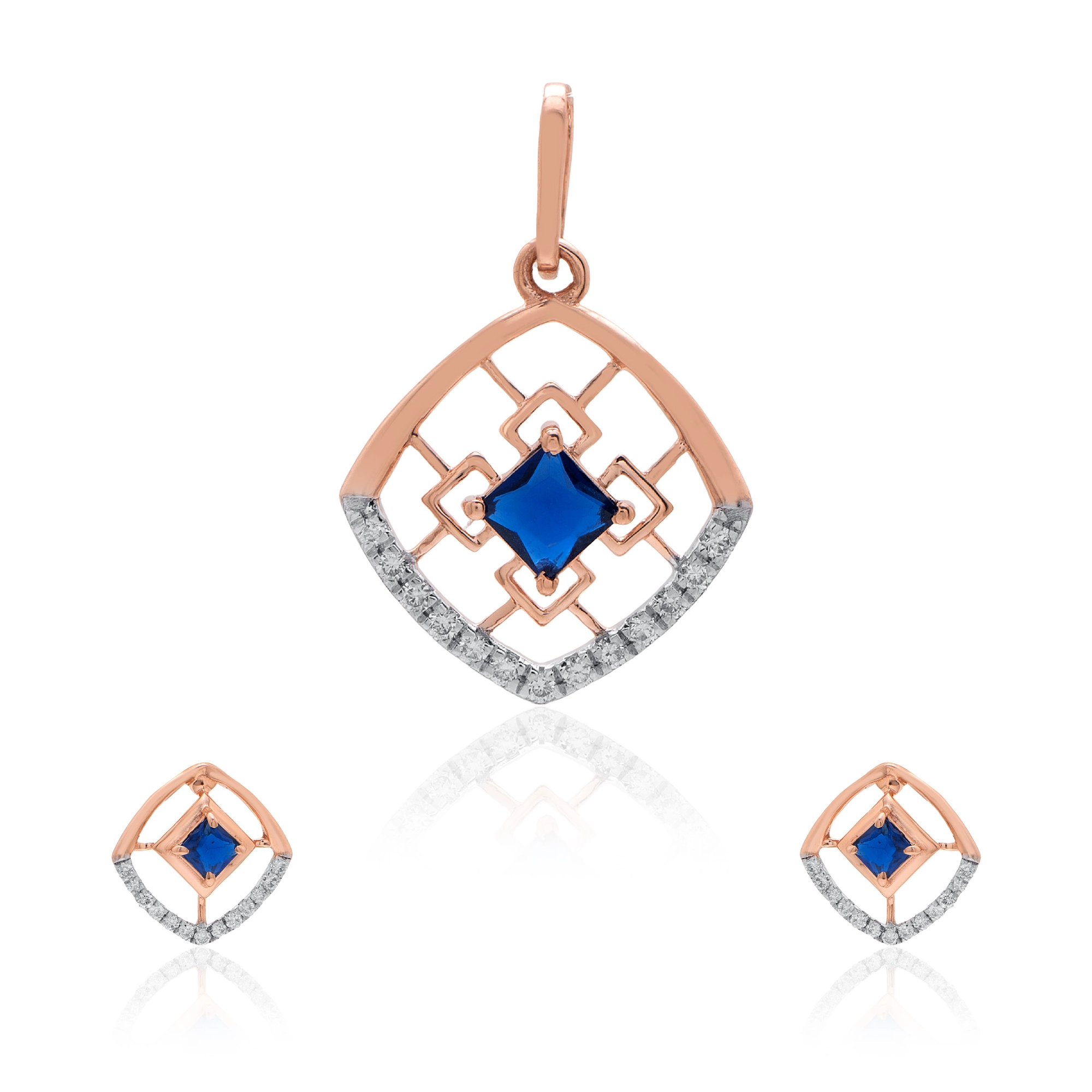Rose Gold Diamond Pendant thumbnail 3
