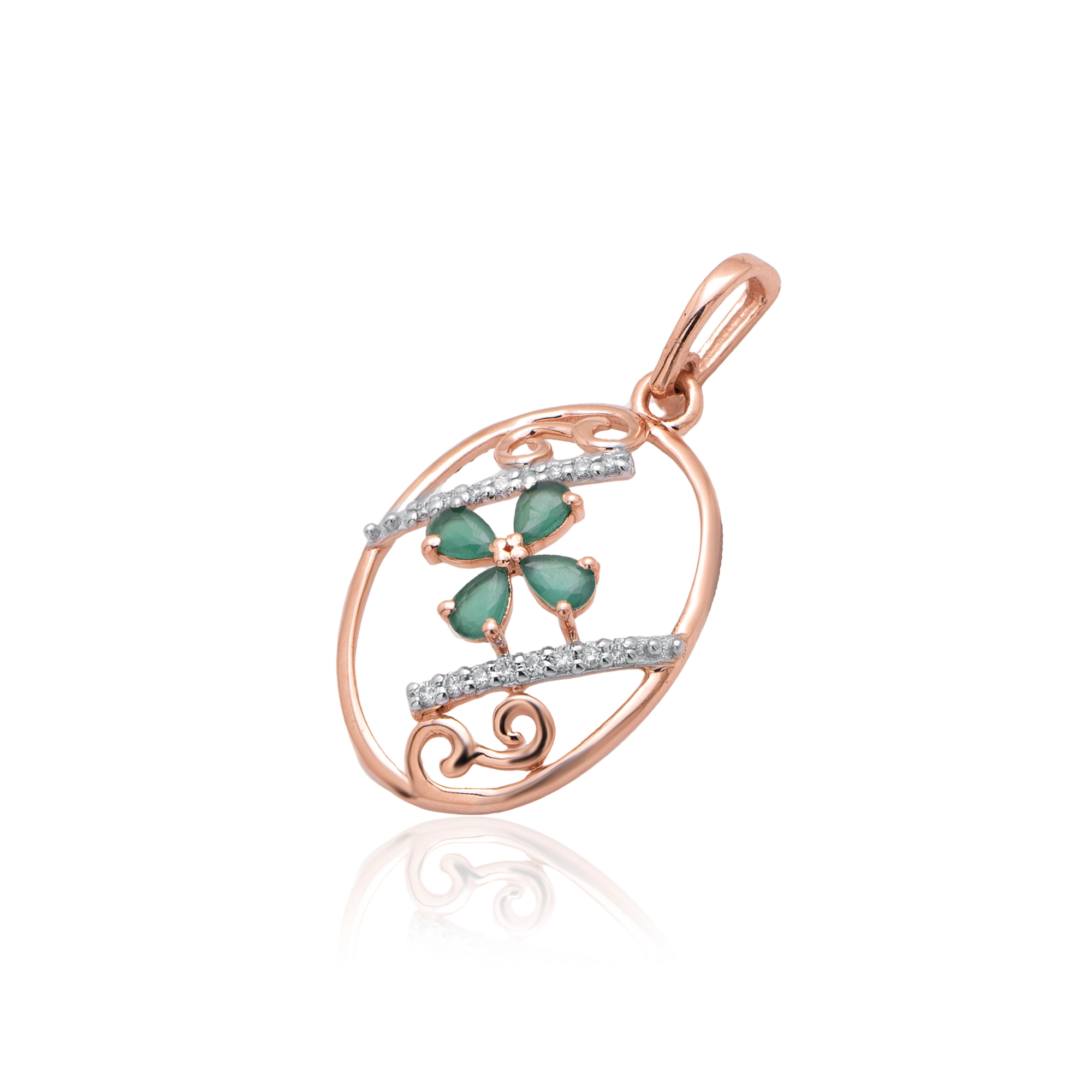 Rose Gold Diamond Pendant thumbnail 2