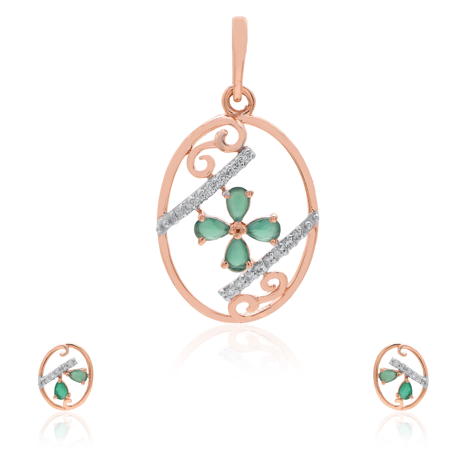Rose Gold Diamond Pendant thumbnail 3