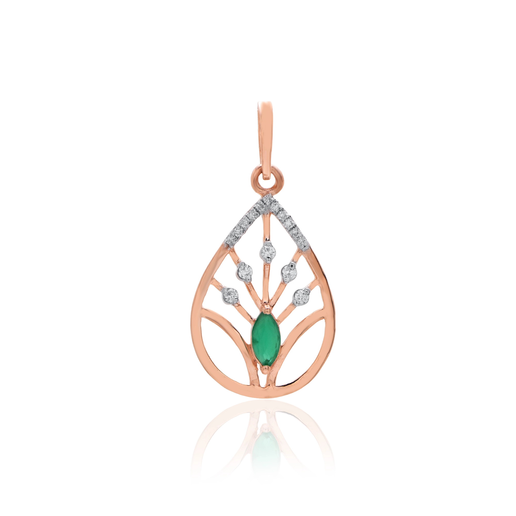 Rose Gold Diamond Pendant