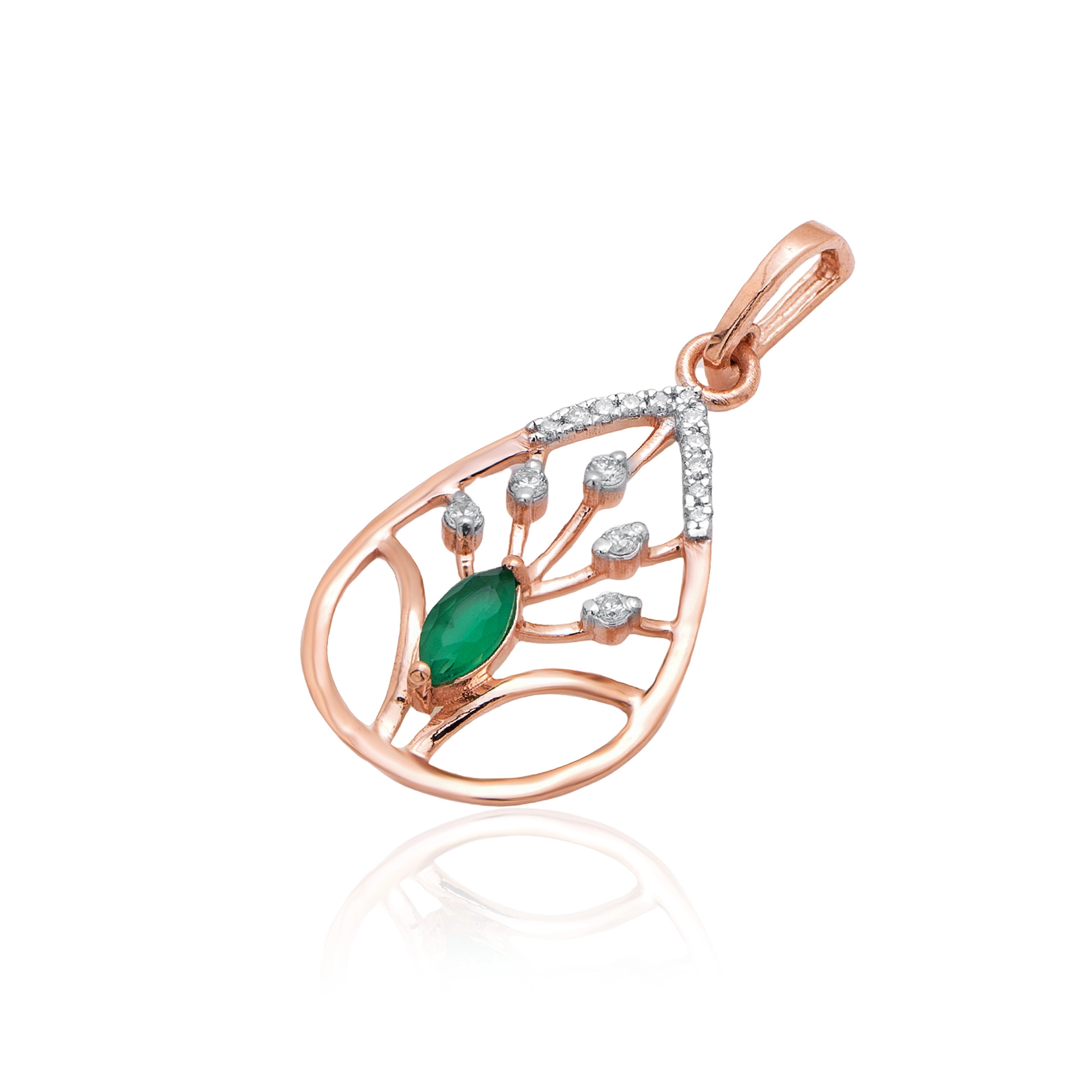 Rose Gold Diamond Pendant thumbnail 2