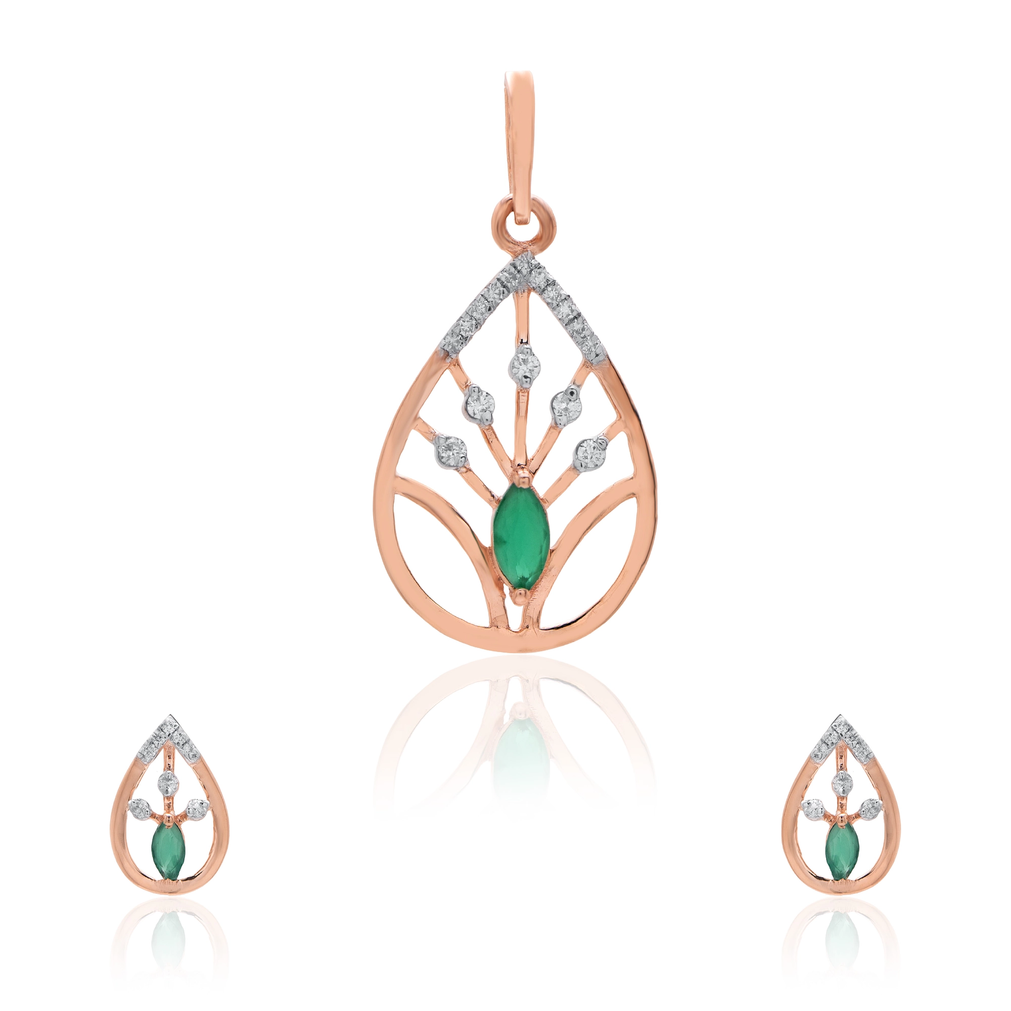 Rose Gold Diamond Pendant thumbnail 3