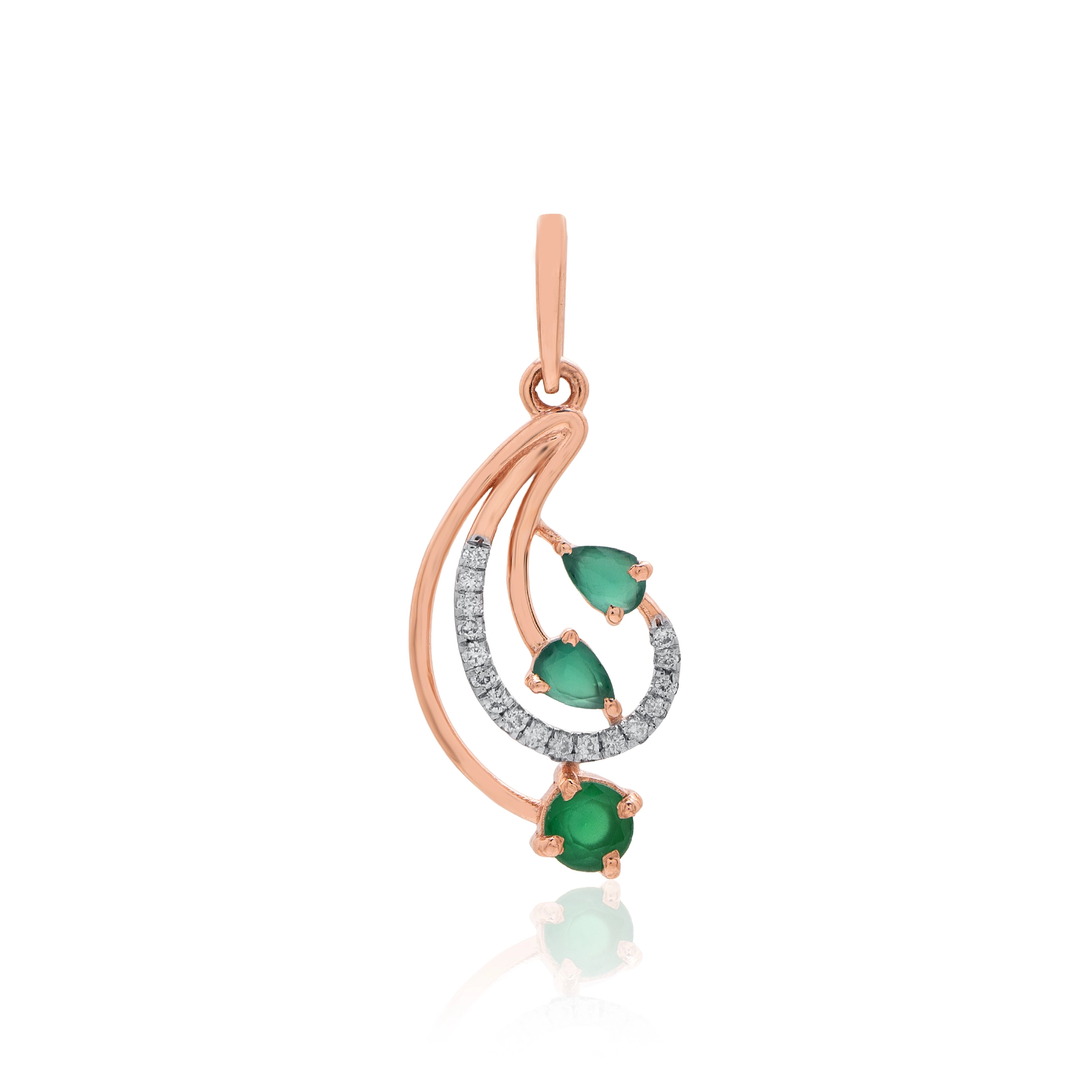 Rose Gold Diamond Pendant thumbnail 2