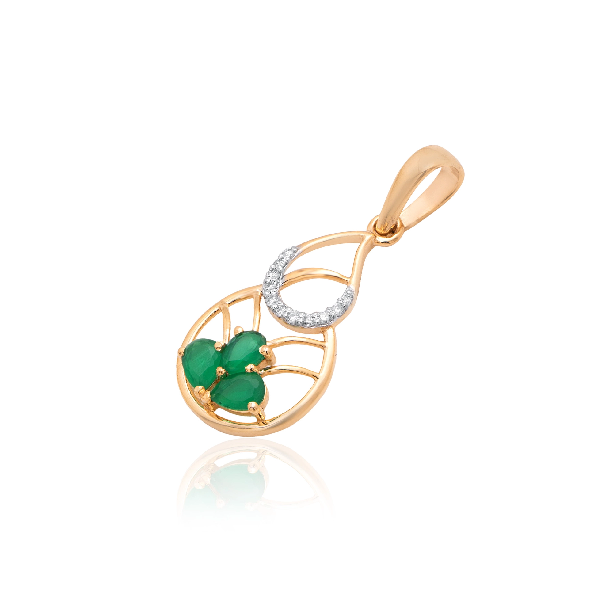 Yellow Gold Diamond Pendant thumbnail 2