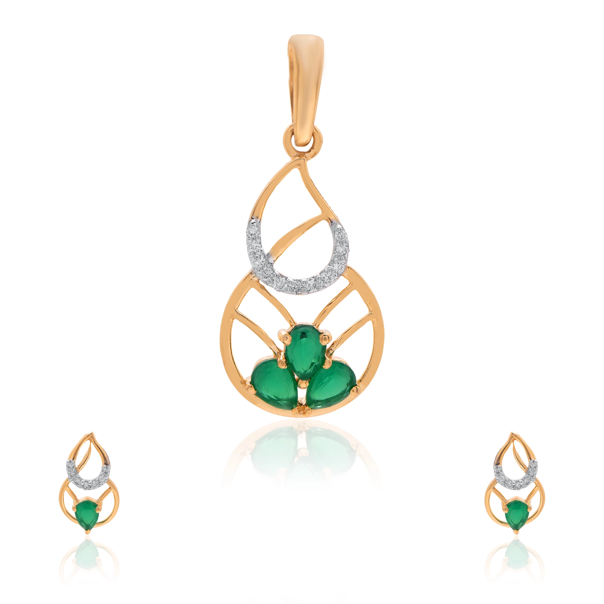 Yellow Gold Diamond Pendant thumbnail 3
