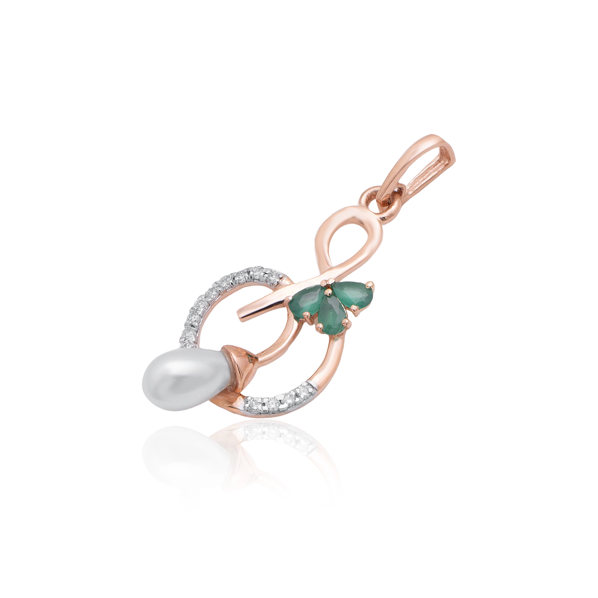 Rose Gold Diamond Pendant thumbnail 2