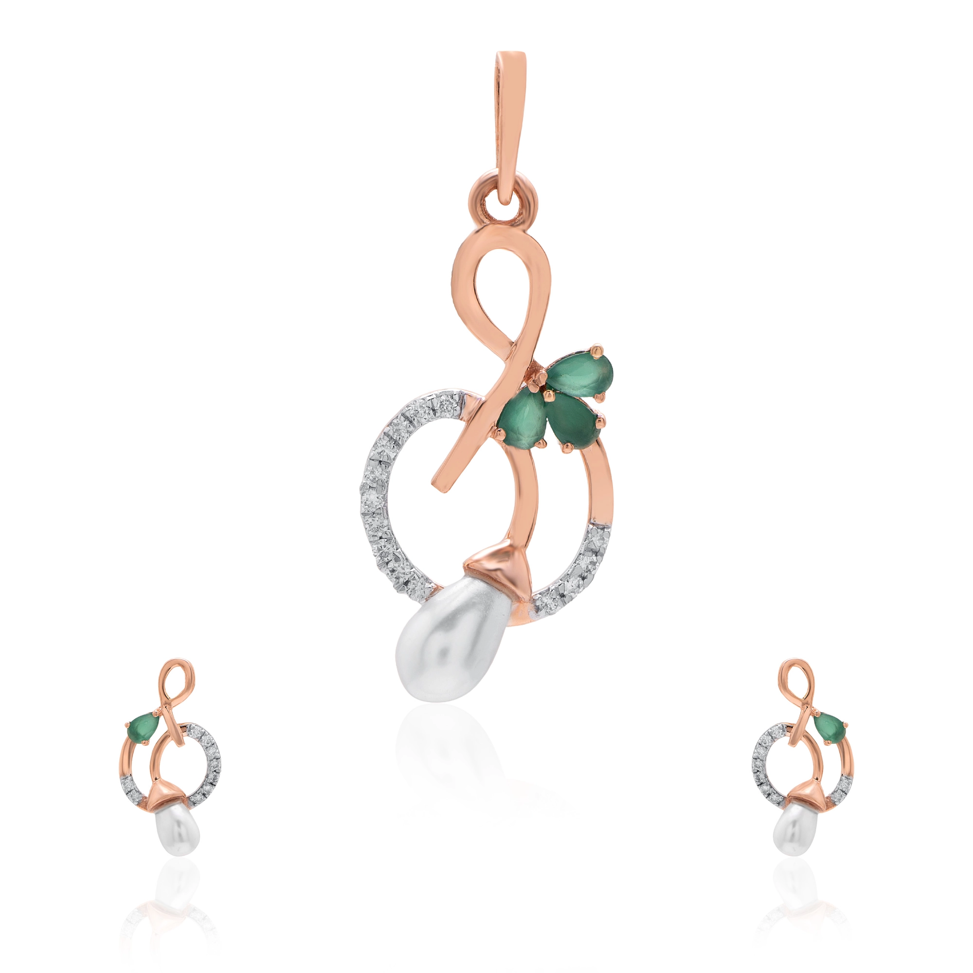 Rose Gold Diamond Pendant thumbnail 3