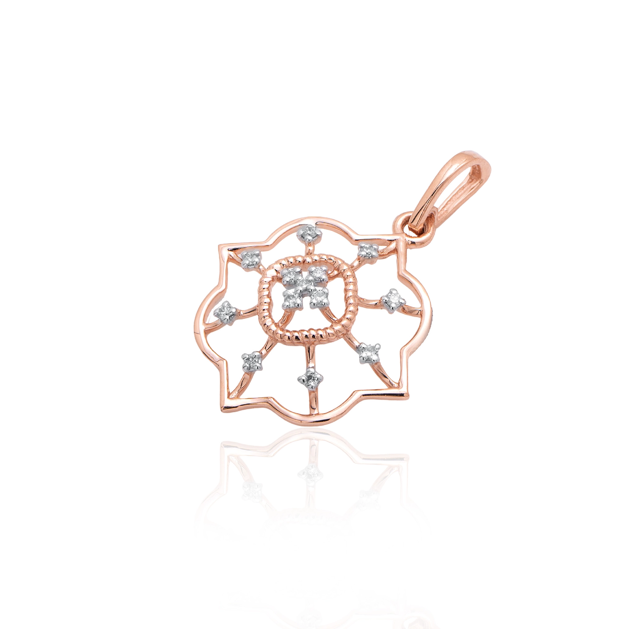 Rose Gold Diamond Pendant thumbnail 2