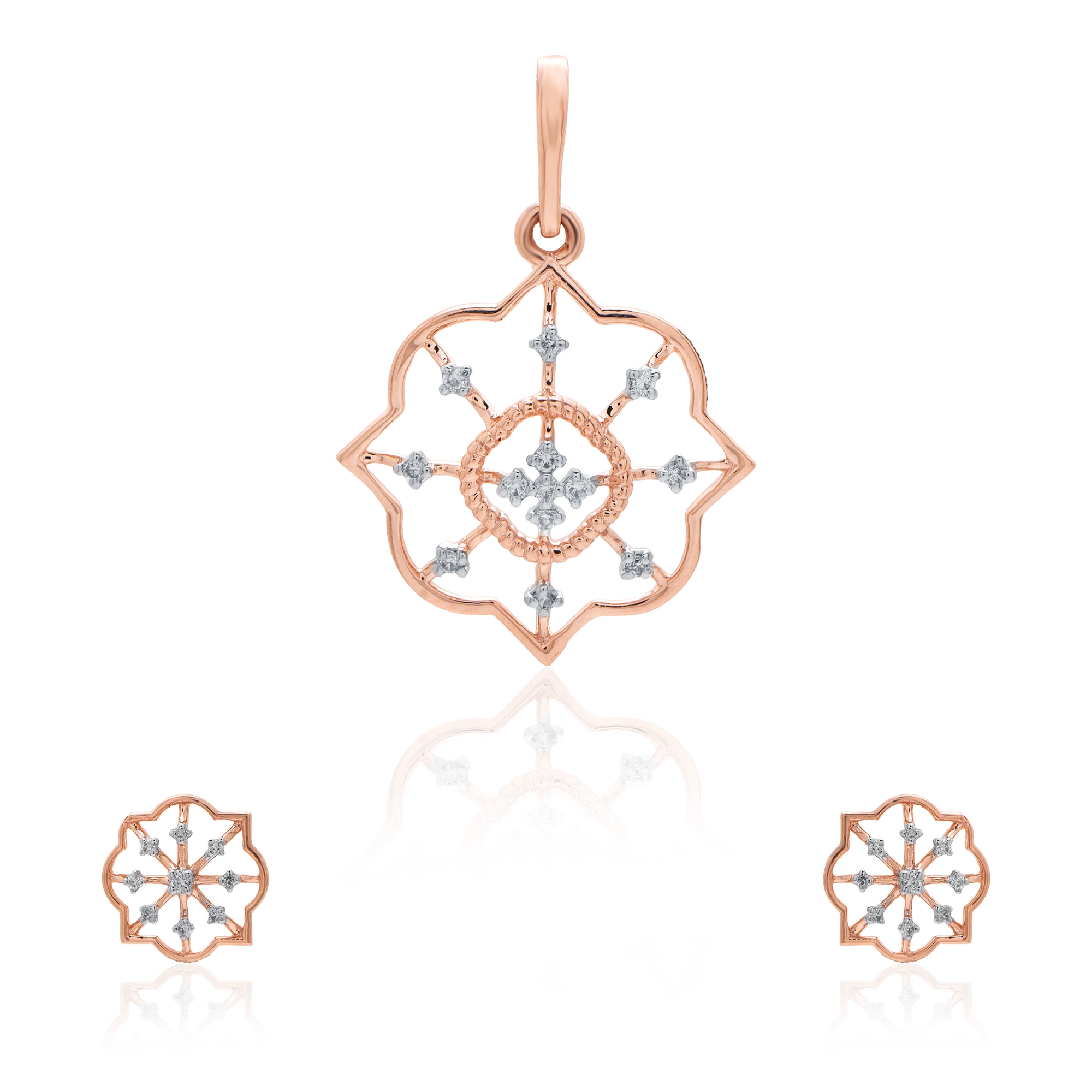 Rose Gold Diamond Pendant thumbnail 3