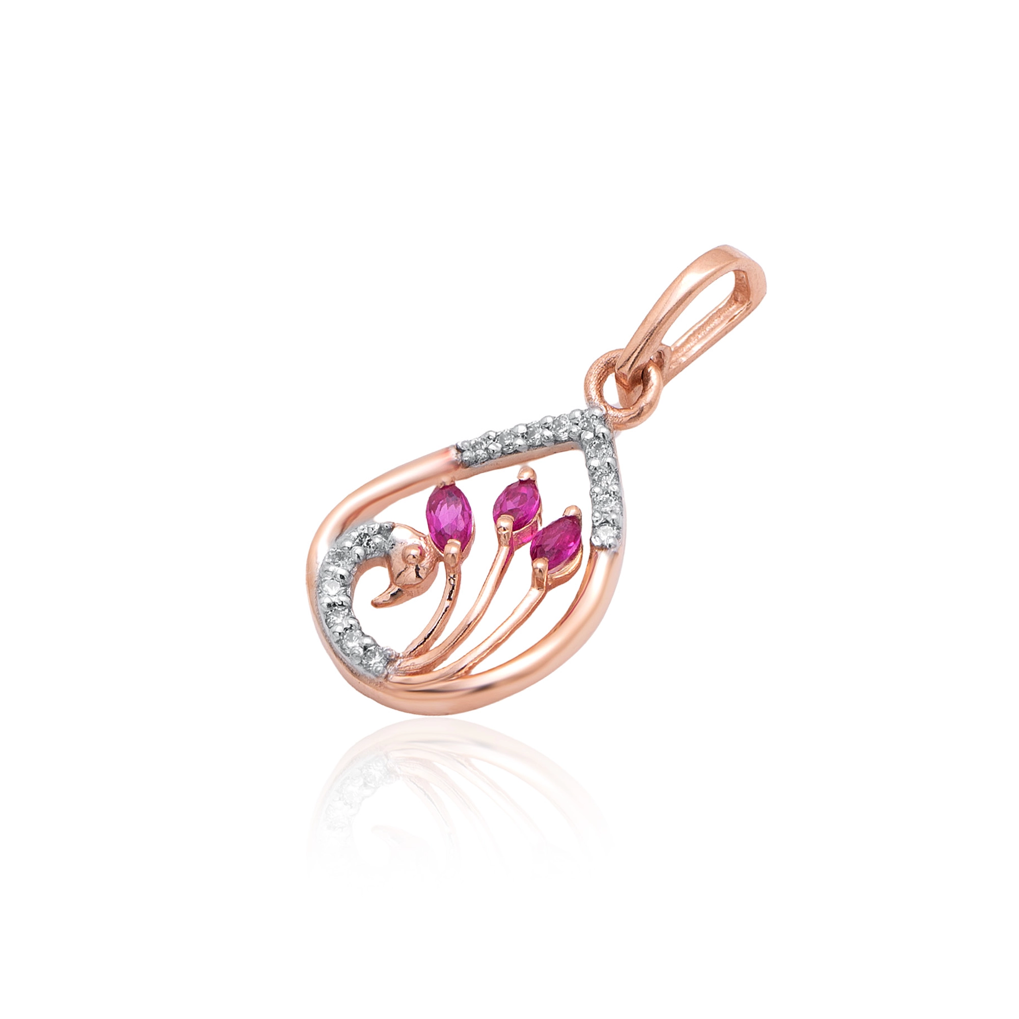 Rose Gold Diamond Pendant thumbnail 2