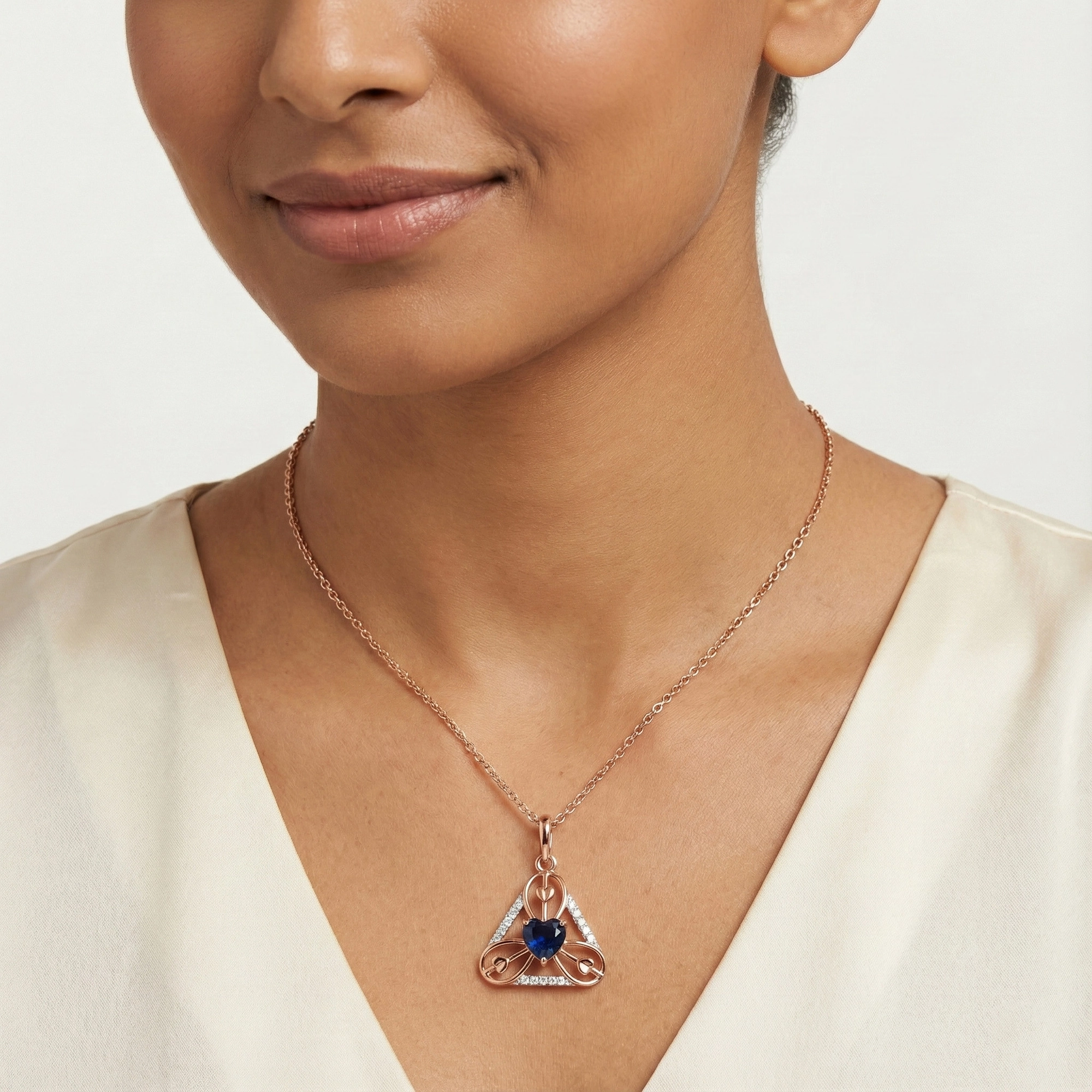 Rose Gold Diamond Pendant thumbnail 4