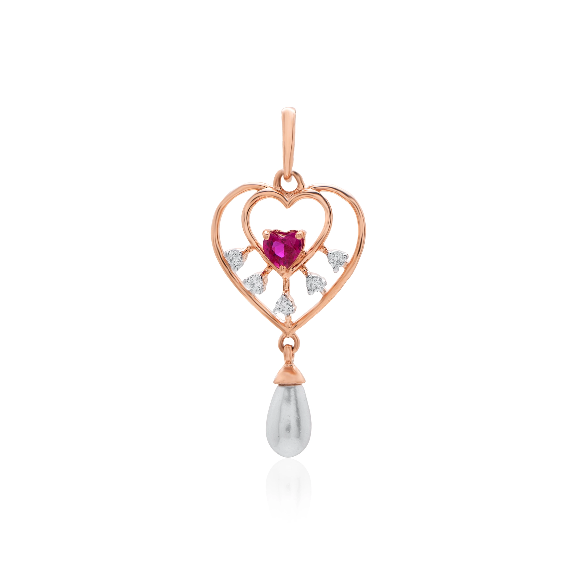 Rose Gold Diamond Pendant