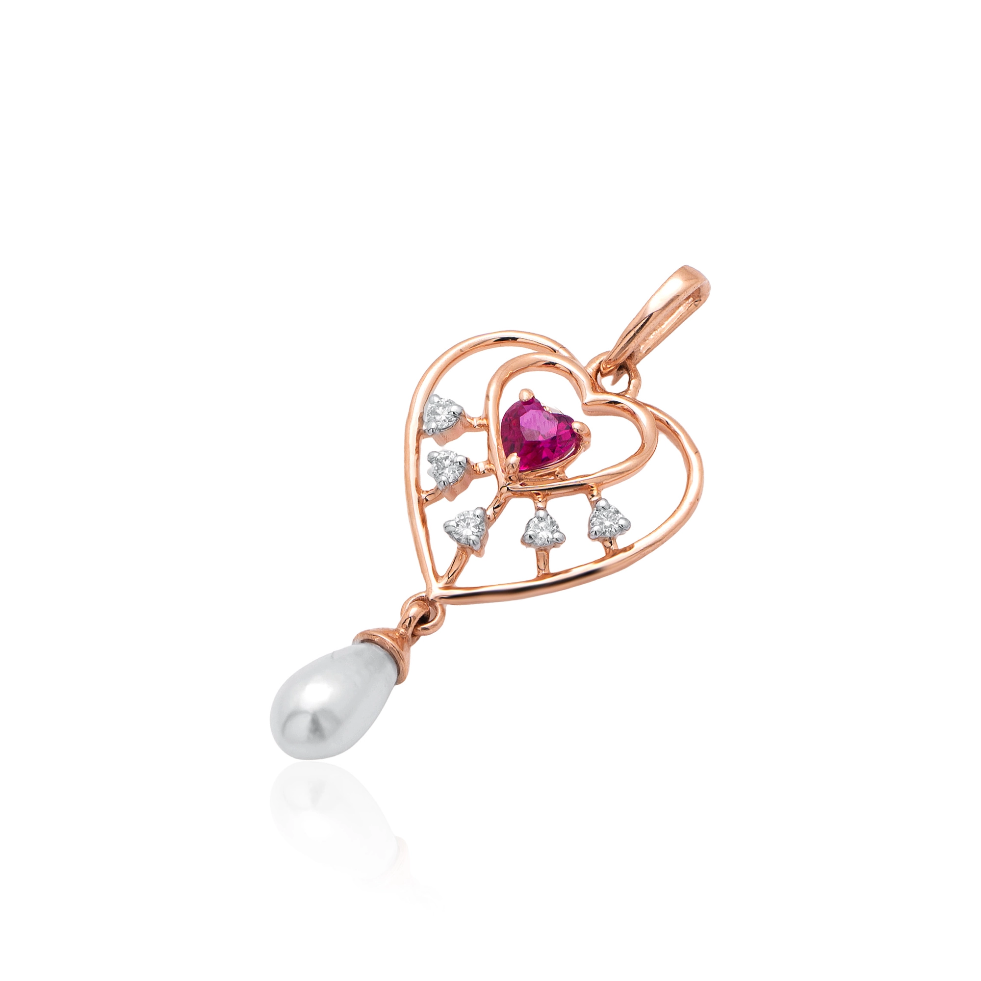 Rose Gold Diamond Pendant thumbnail 2