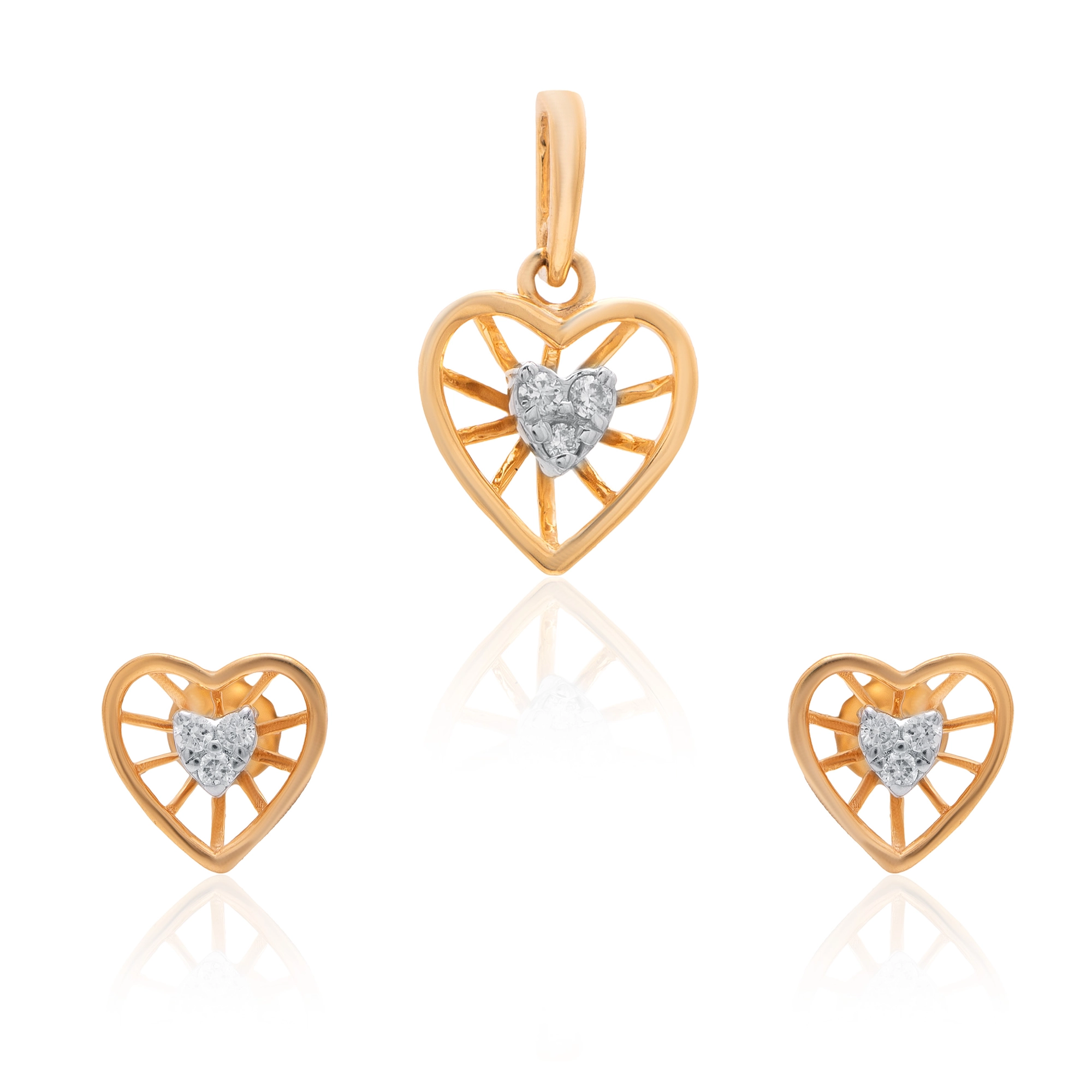 Yellow Gold Diamond Pendant thumbnail 3