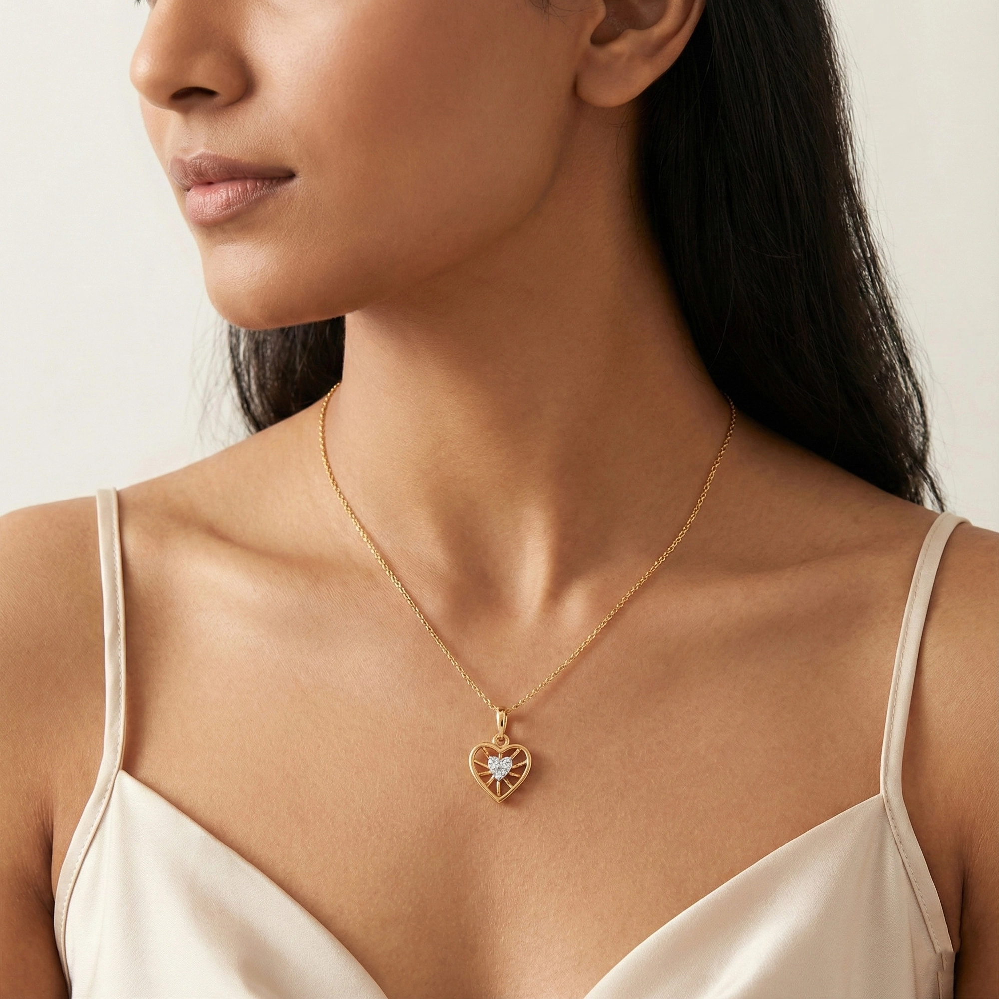 Yellow Gold Diamond Pendant thumbnail 4