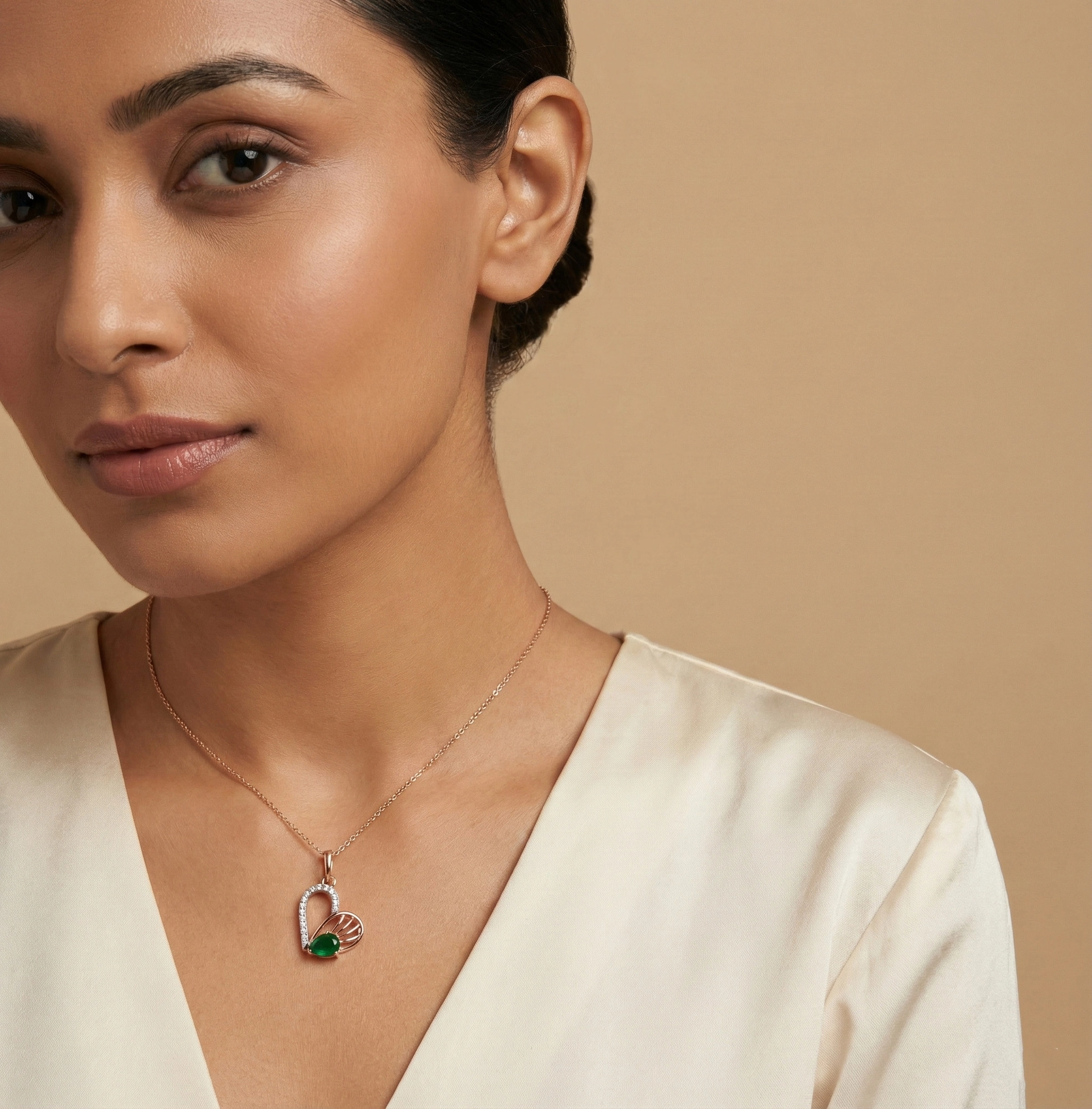 Rose Gold Diamond Pendant thumbnail 4