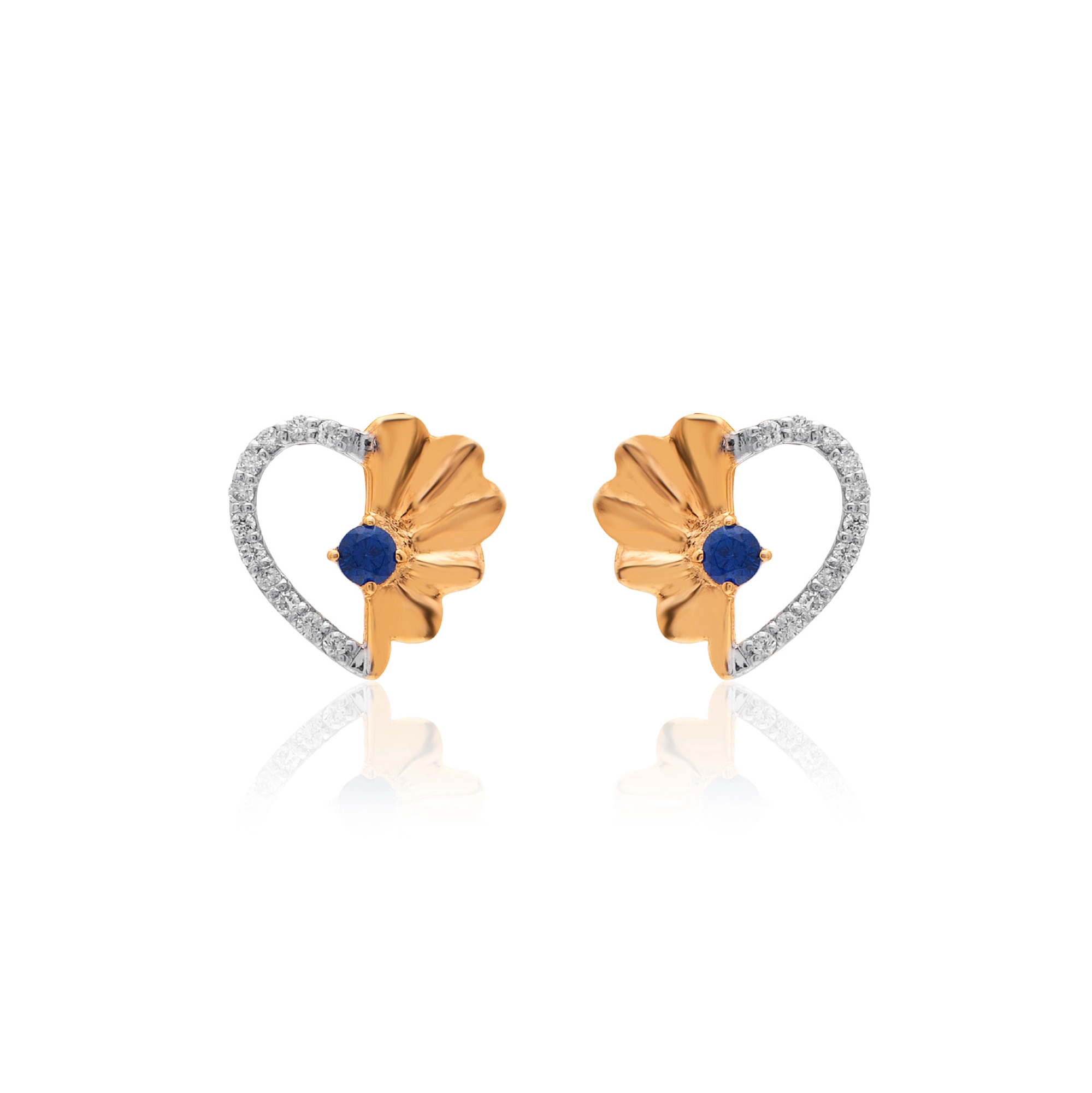 Rose Gold Diamond Earrings thumbnail 2