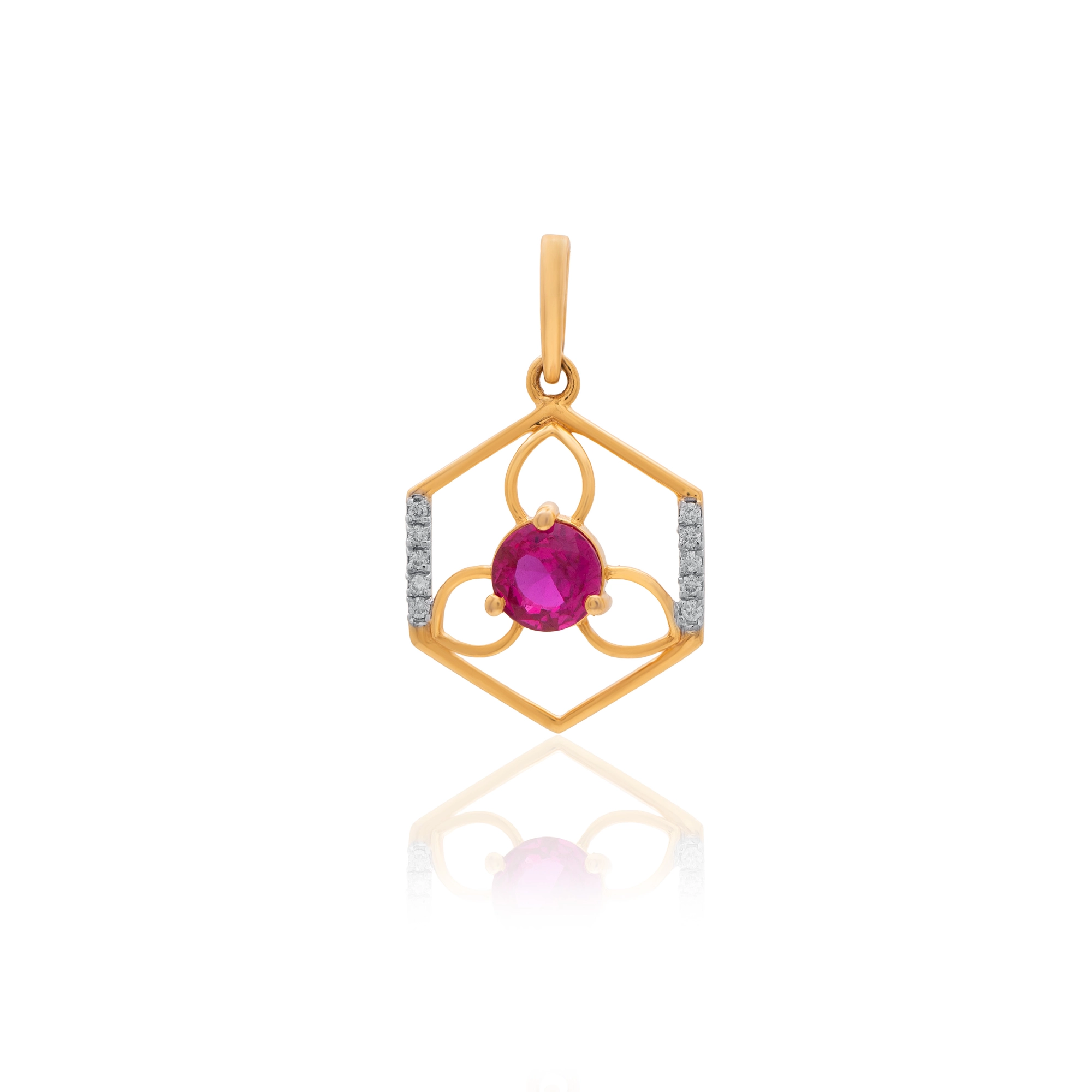 Yellow Gold Diamond Pendant thumbnail 3