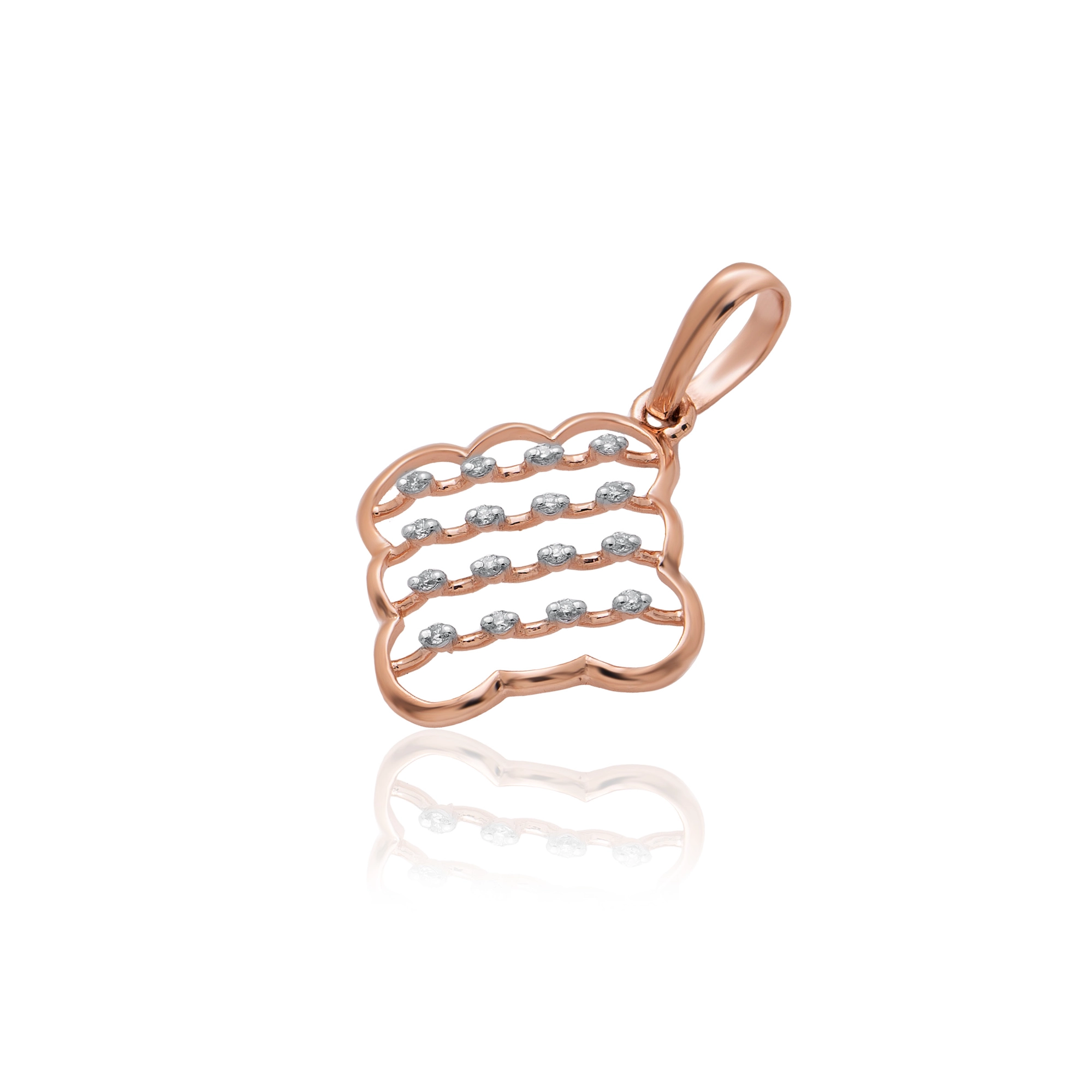 Rose Gold Diamond Pendant thumbnail 2