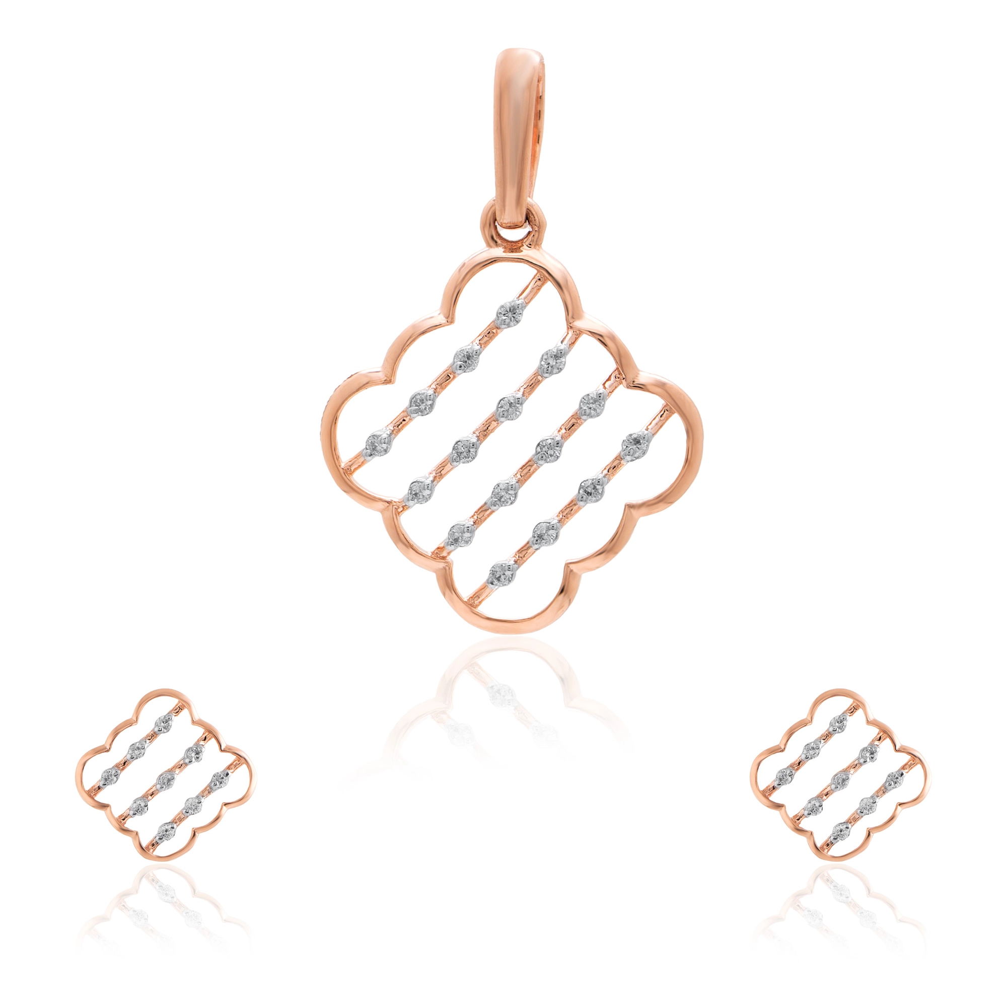 Rose Gold Diamond Pendant thumbnail 3