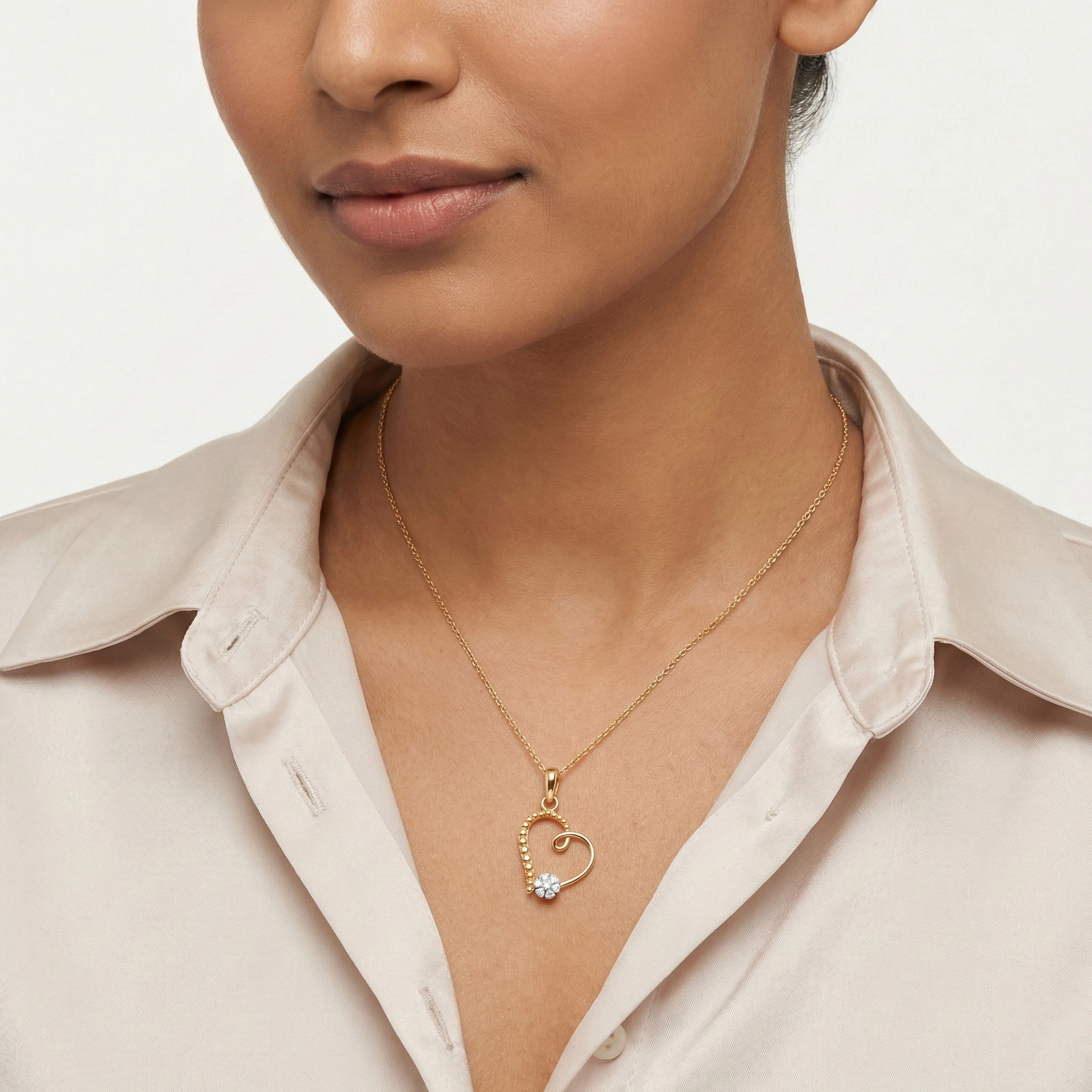 Yellow Gold Diamond Pendant thumbnail 4