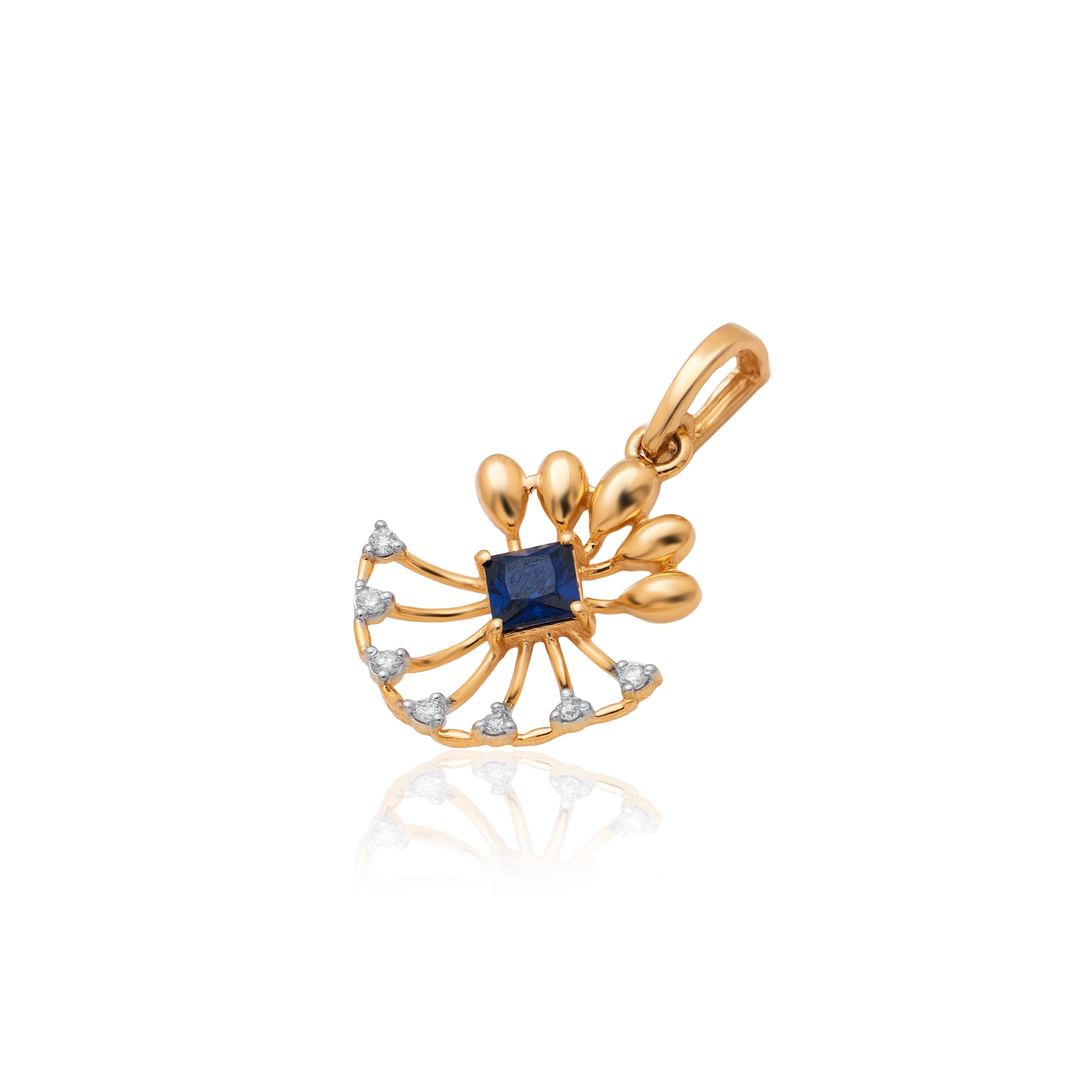 Yellow Gold Diamond Pendant thumbnail 2