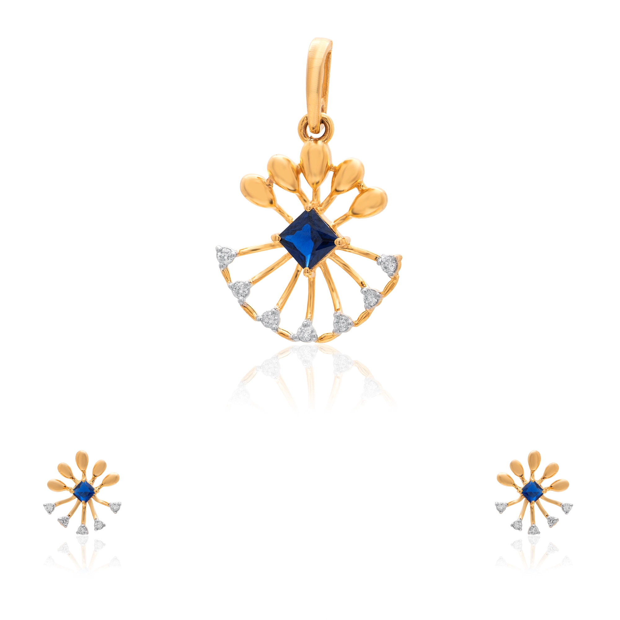 Yellow Gold Diamond Pendant thumbnail 3