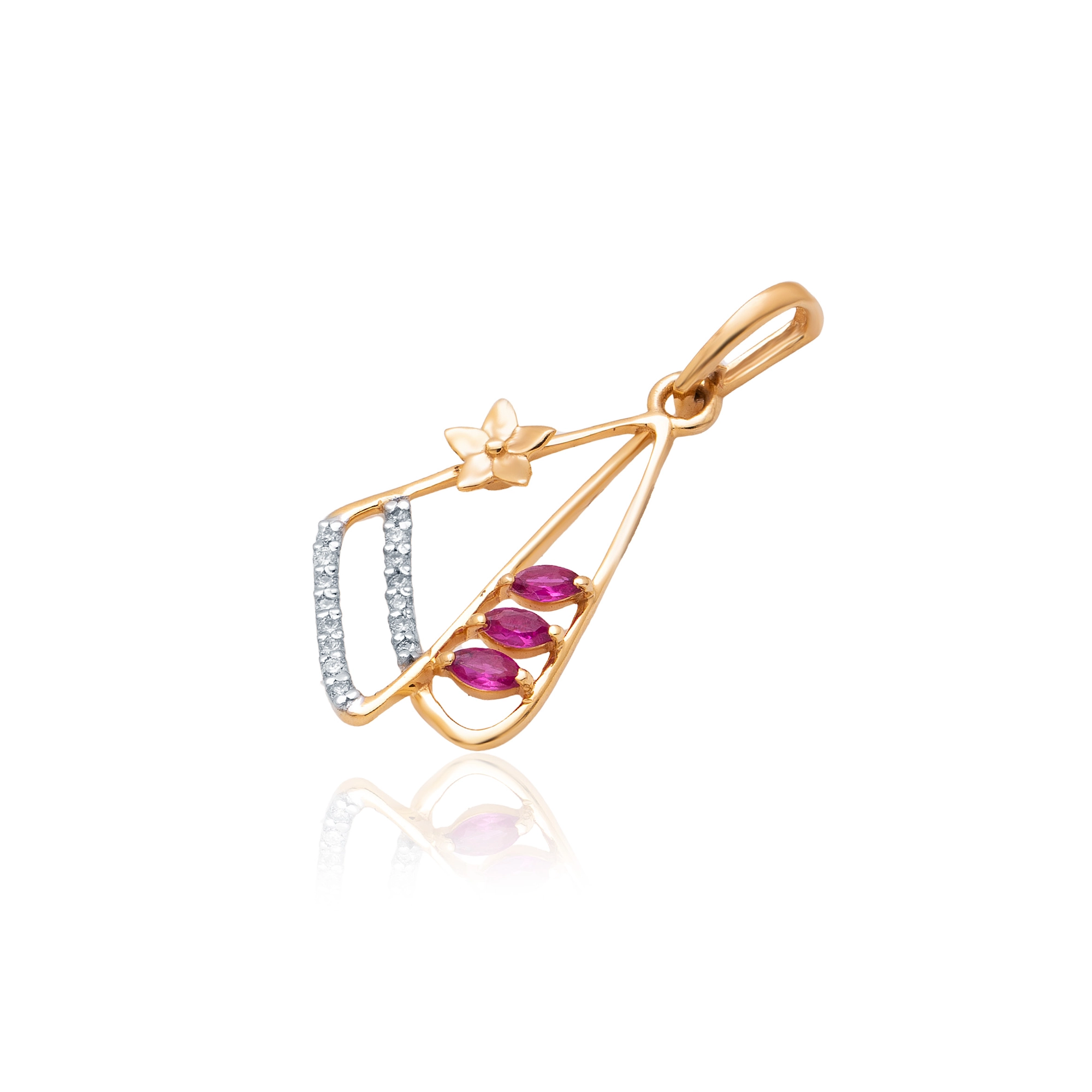 Yellow Gold Diamond Pendant thumbnail 2