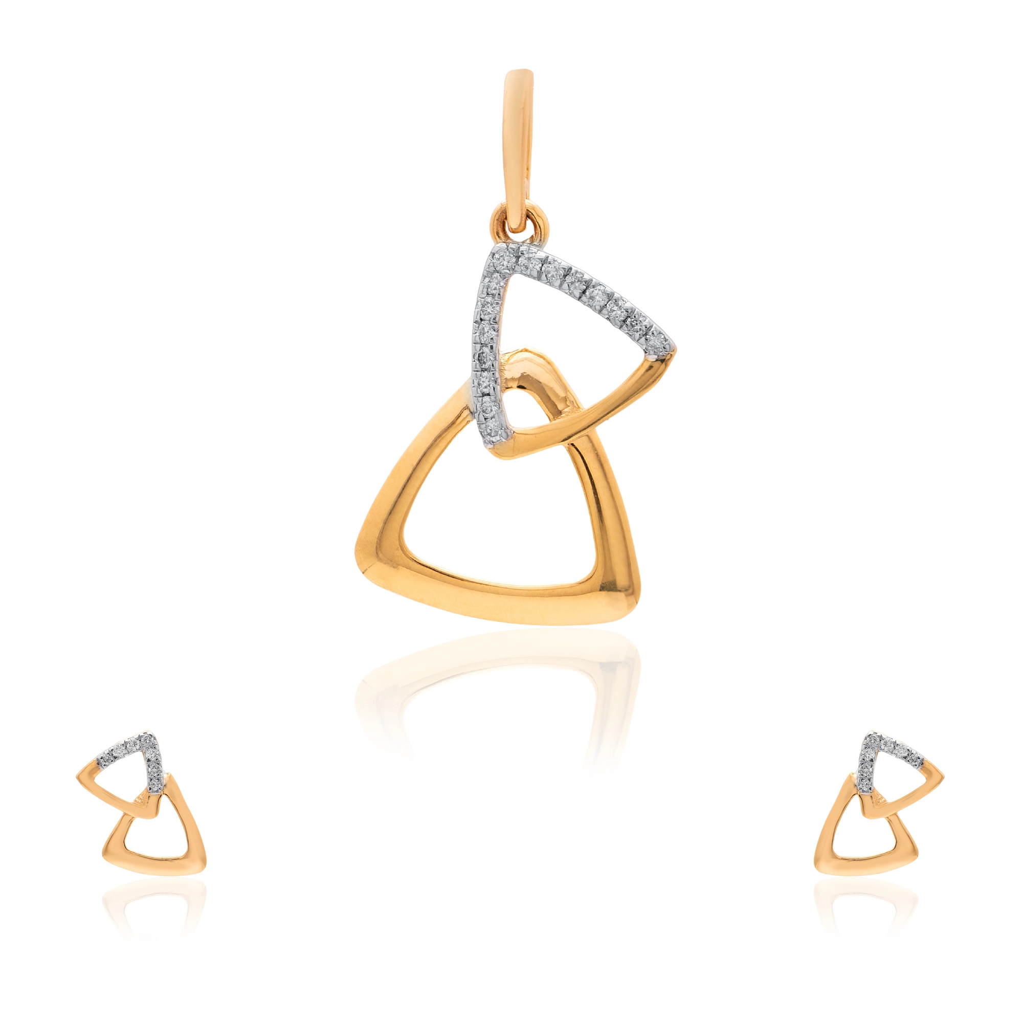 Yellow Gold Diamond Pendant thumbnail 3