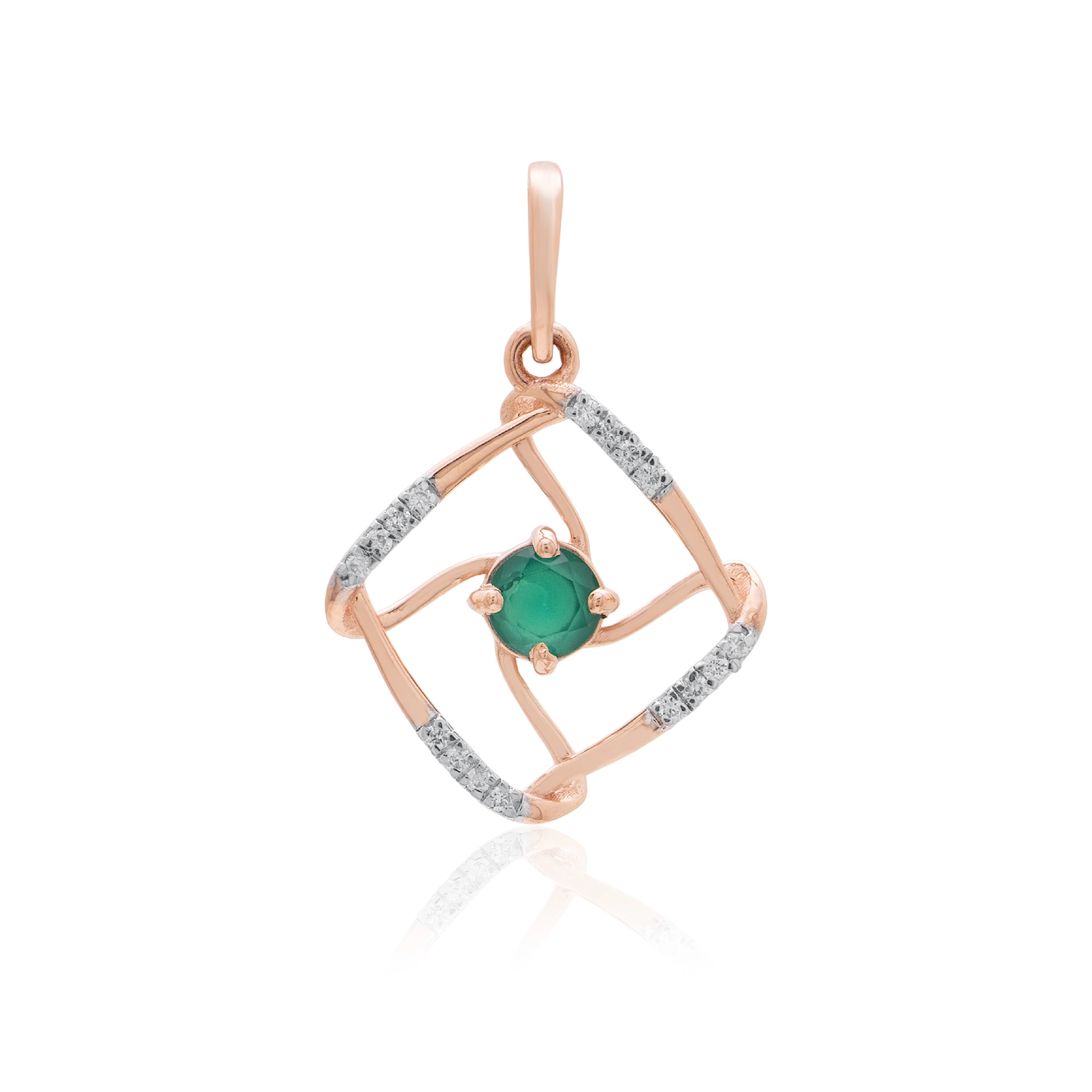 Rose Gold Diamond Pendant