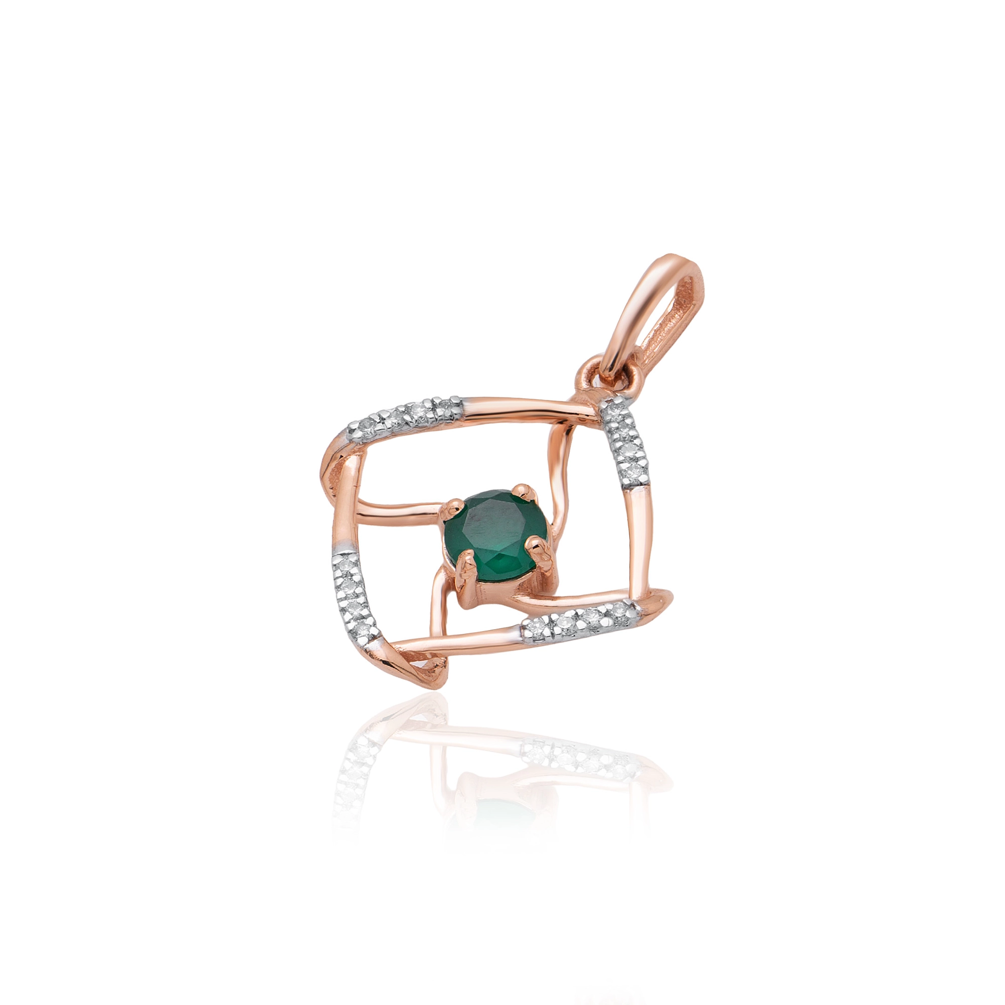 Rose Gold Diamond Pendant thumbnail 2