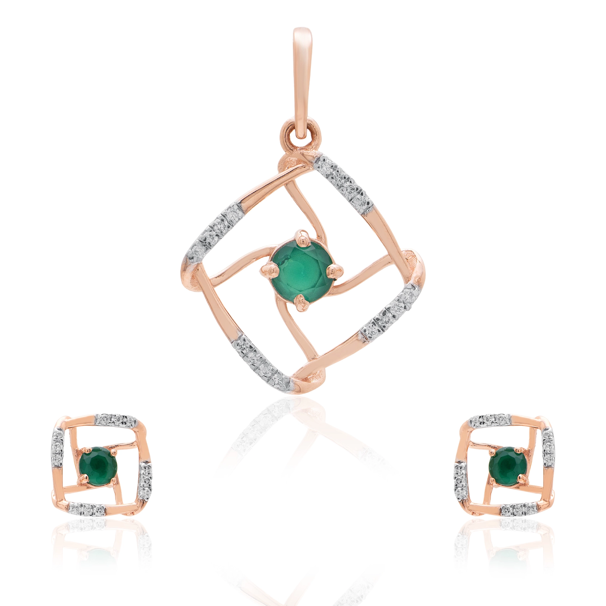Rose Gold Diamond Pendant thumbnail 3