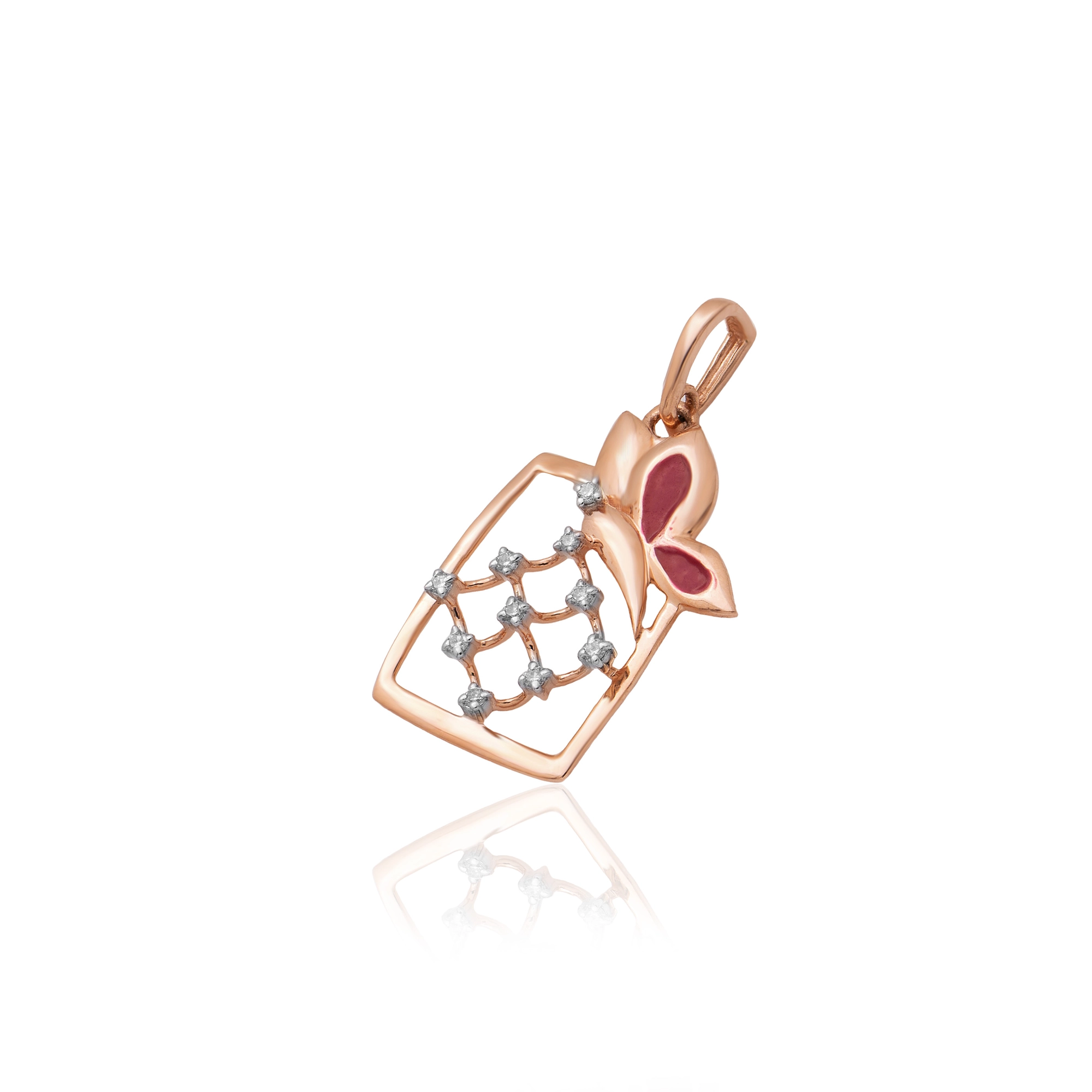 Rose Gold Diamond Pendant thumbnail 2
