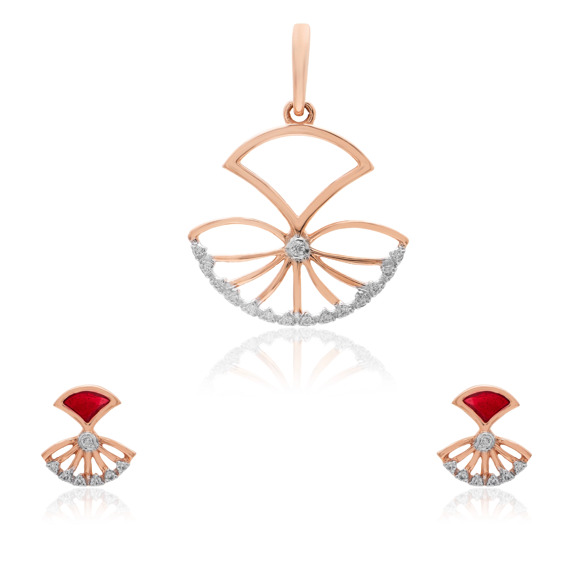 Rose Gold Diamond Pendant thumbnail 3
