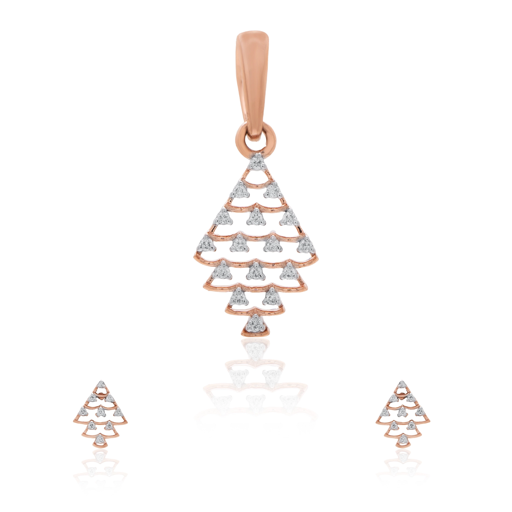 Rose Gold Diamond Pendant thumbnail 4