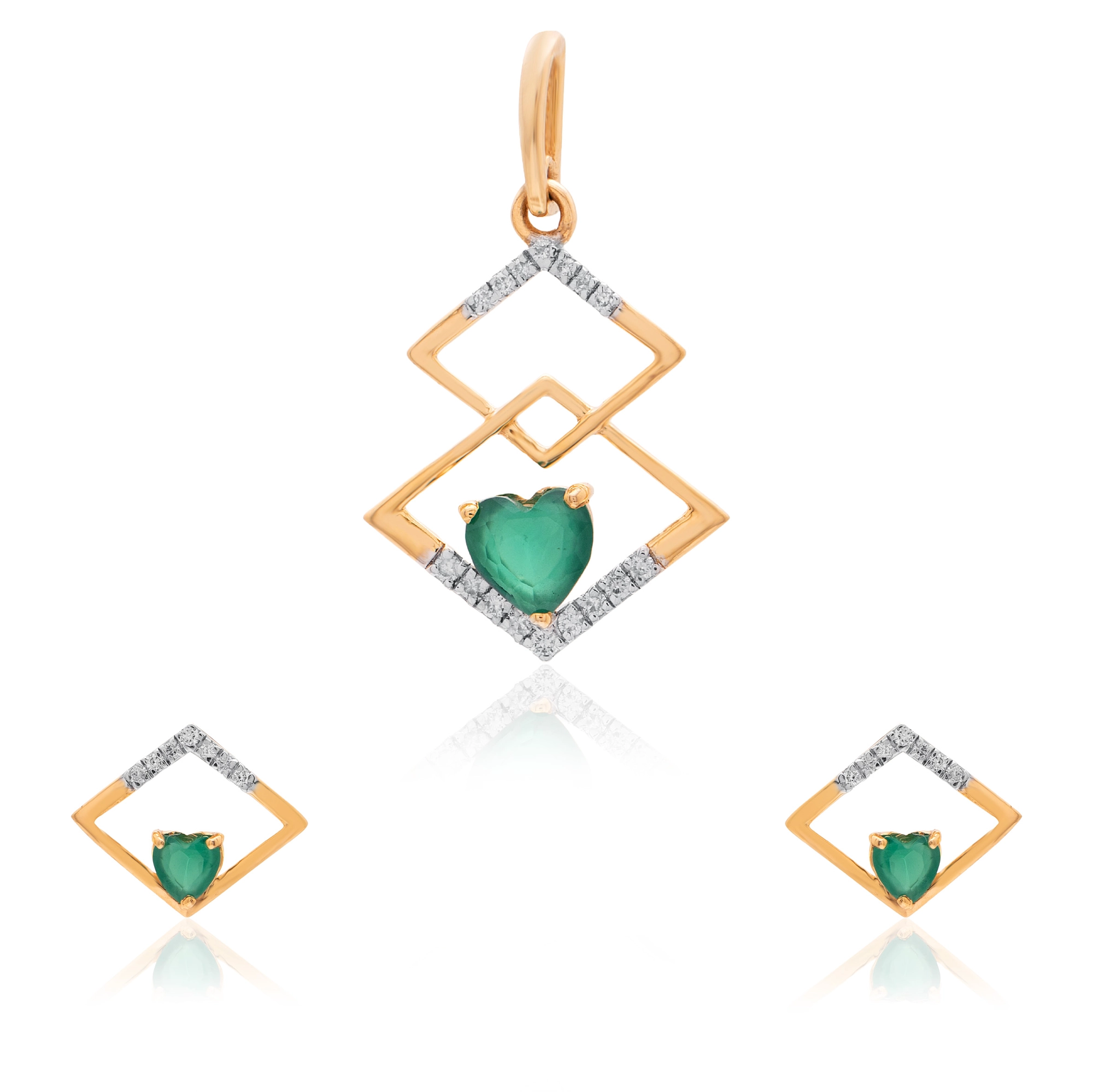 Yellow Gold Diamond Pendant thumbnail 3