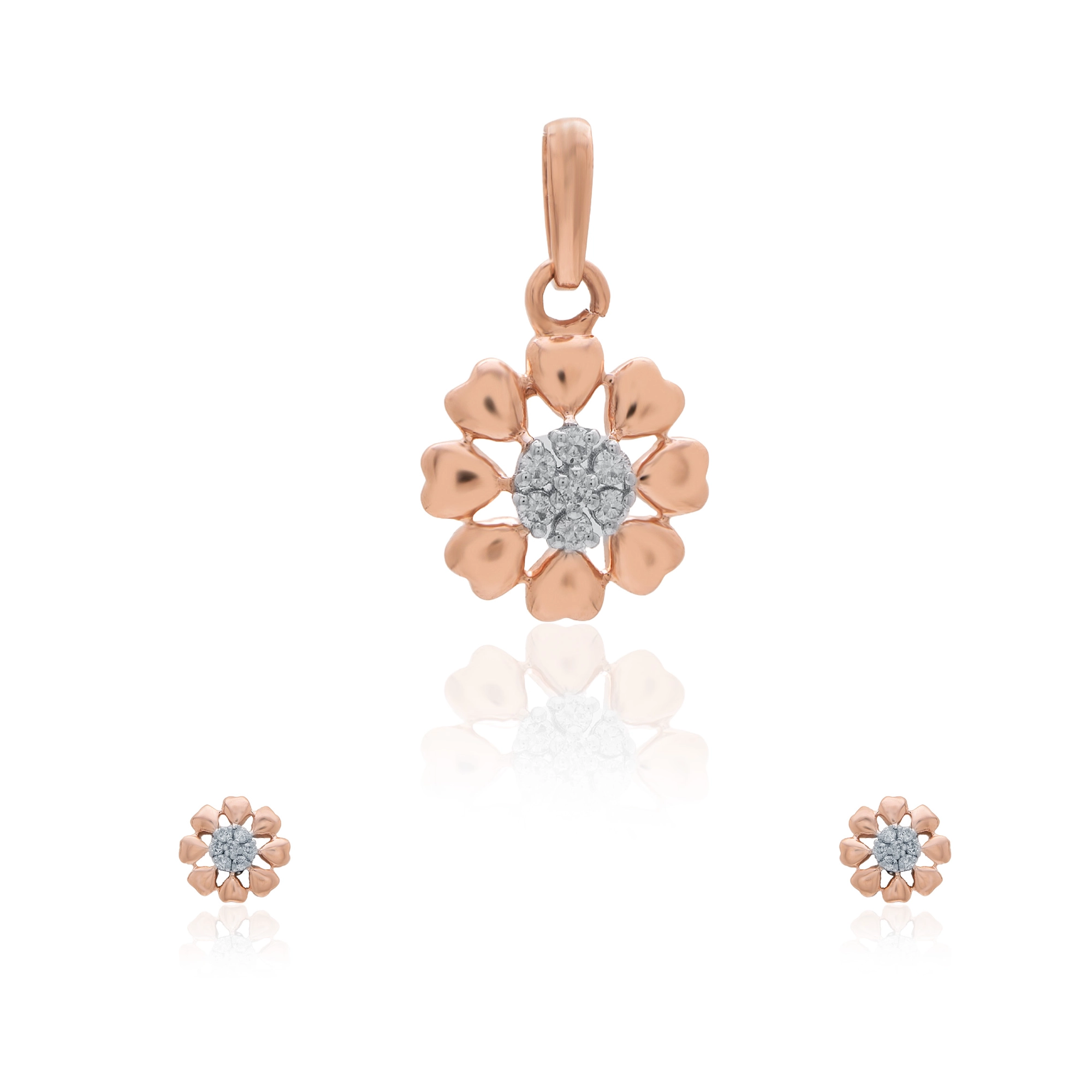 Rose Gold Diamond Pendant thumbnail 4