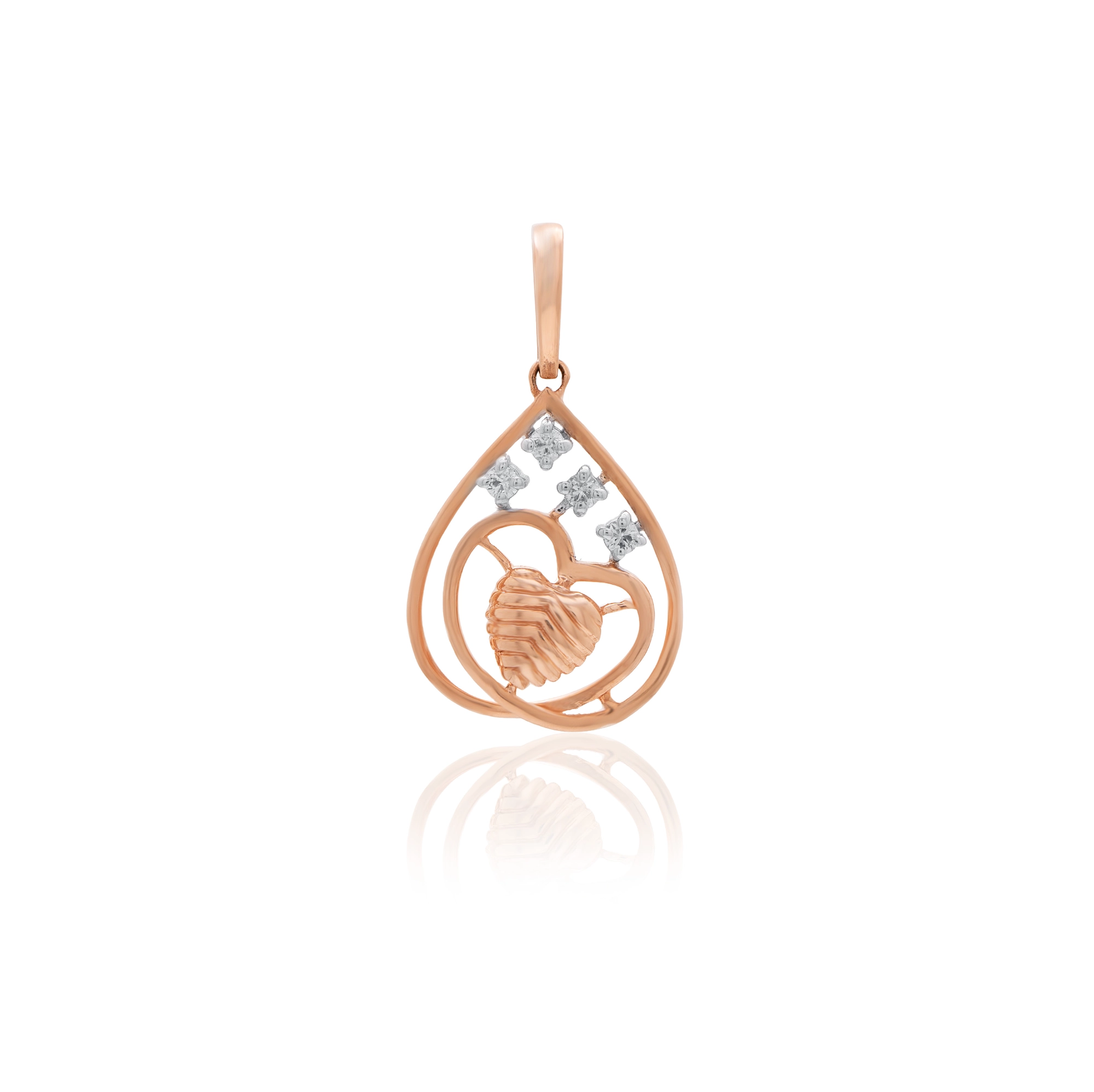 Rose Gold Diamond Pendant thumbnail 3