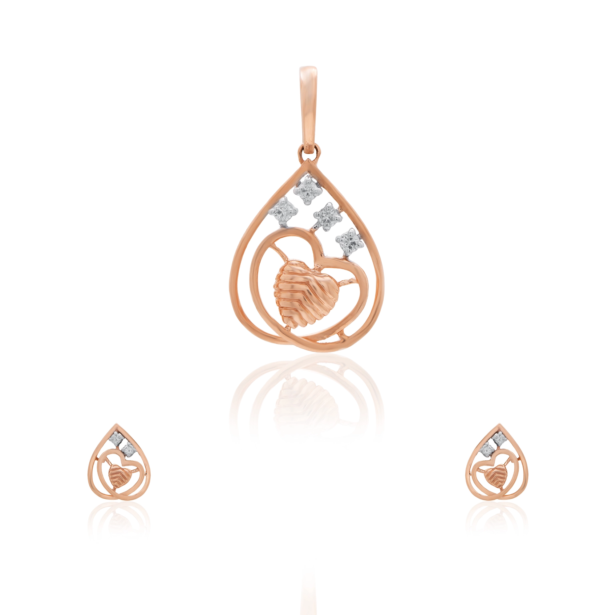 Rose Gold Diamond Pendant thumbnail 4