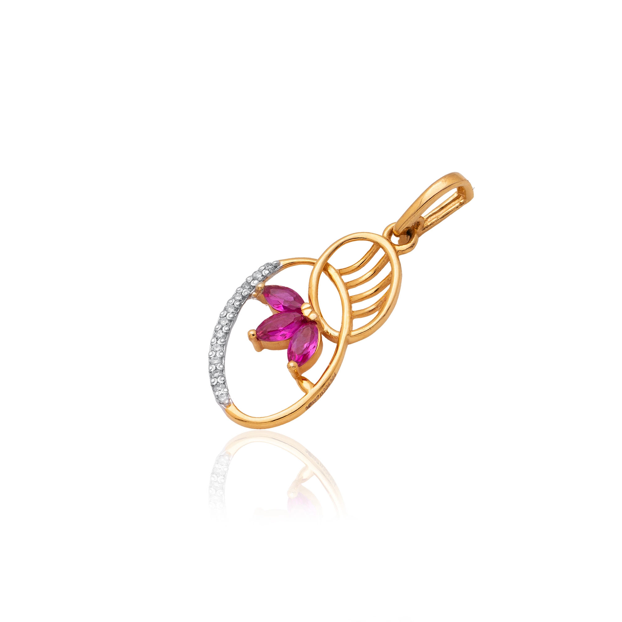 Yellow Gold Diamond Pendant thumbnail 2