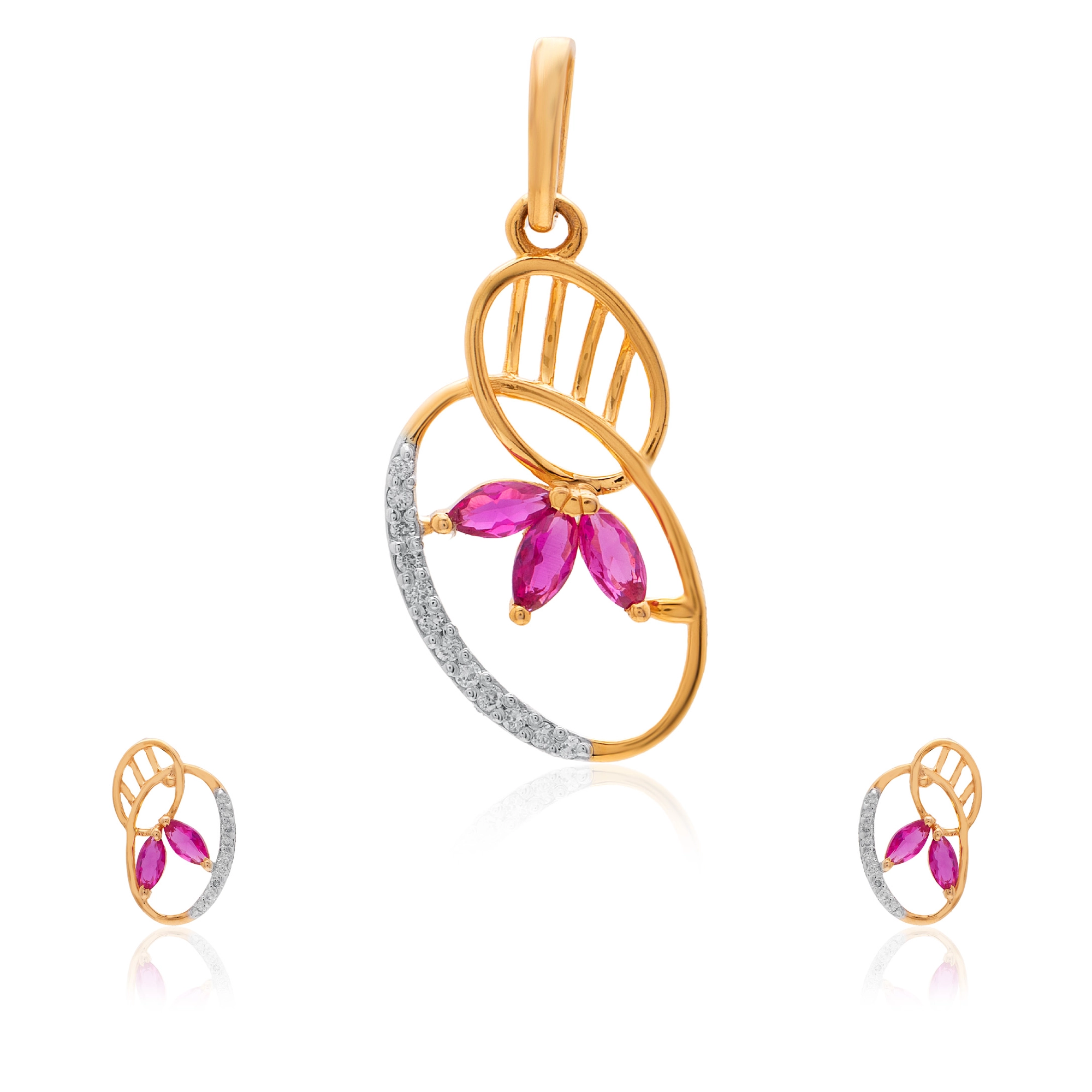 Yellow Gold Diamond Pendant thumbnail 3