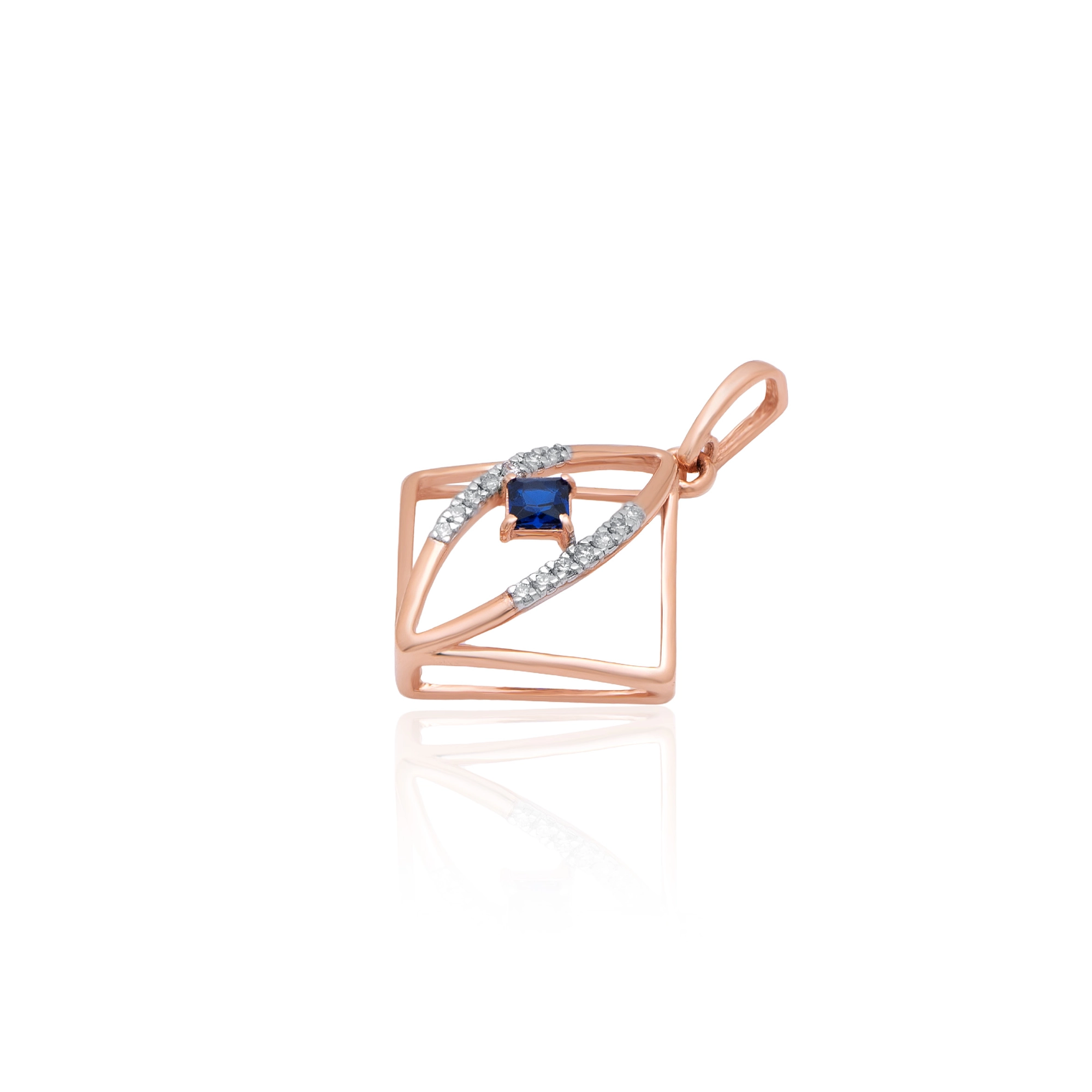 Rose Gold Diamond Pendant thumbnail 3