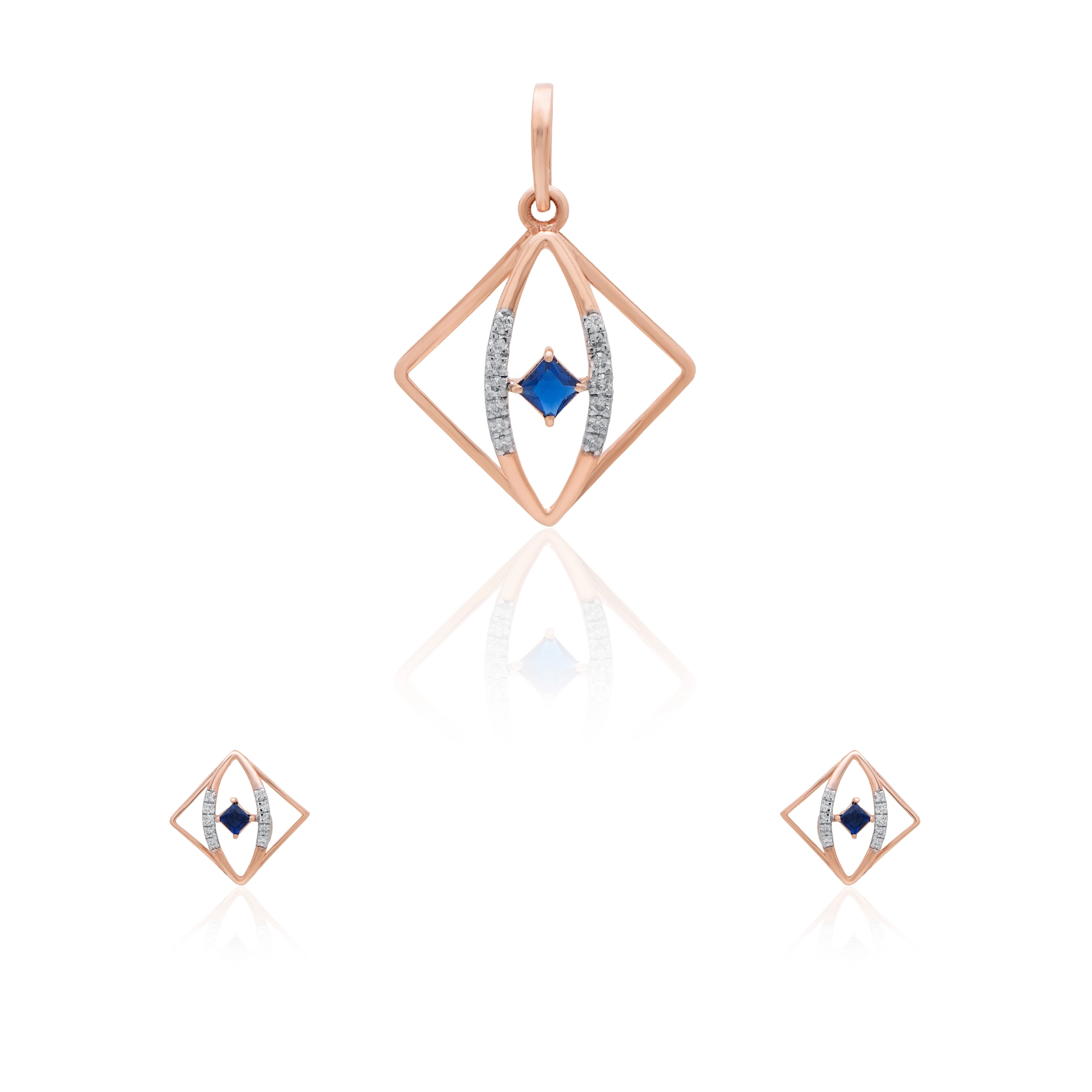 Rose Gold Diamond Pendant thumbnail 4