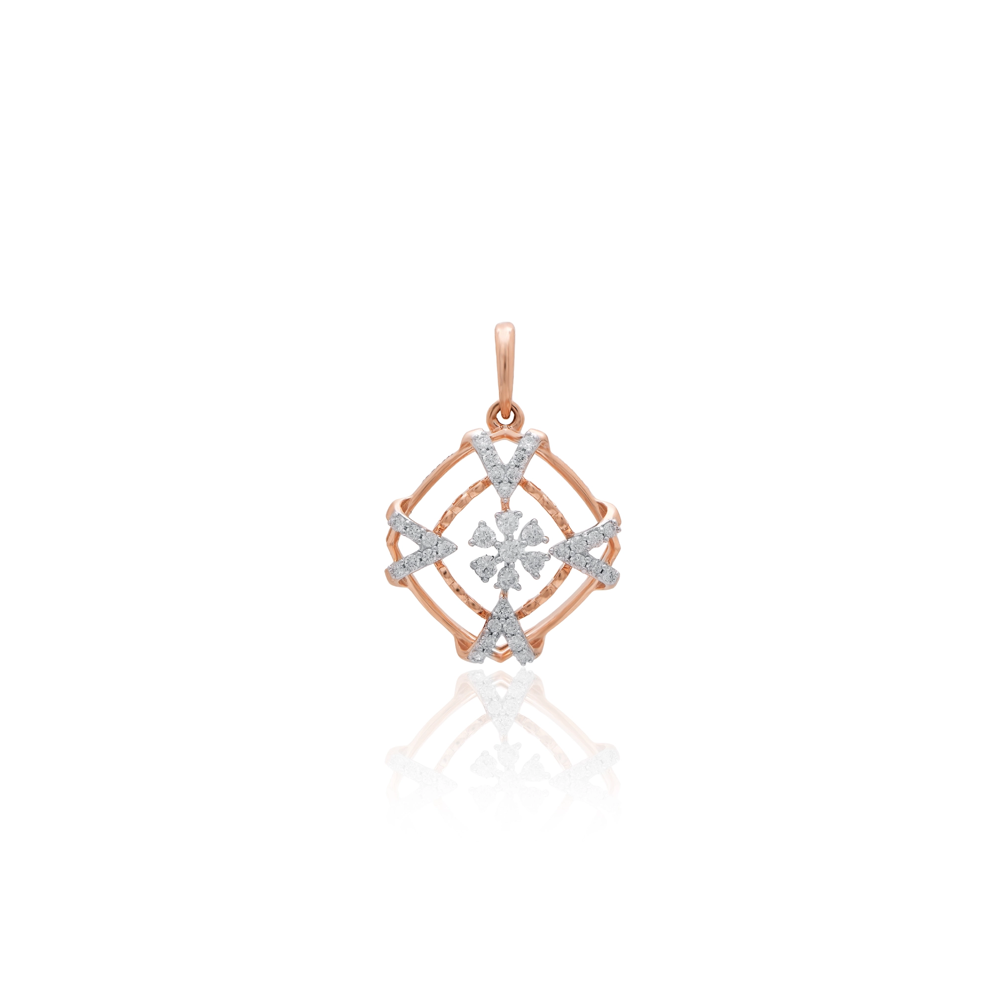Rose Gold Diamond Pendant