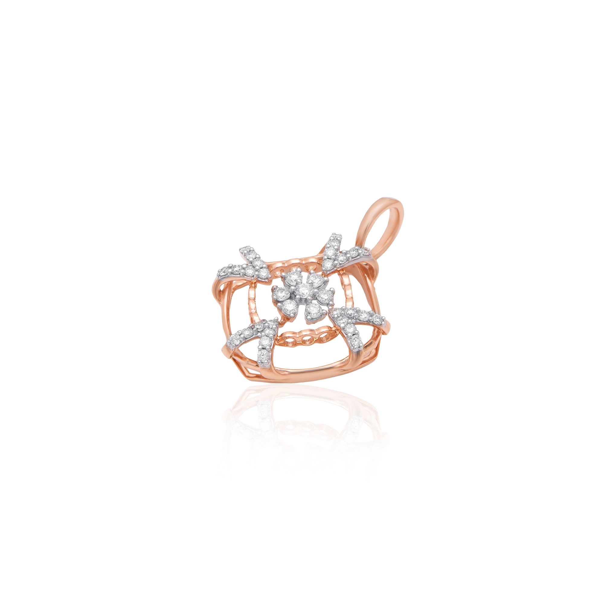 Rose Gold Diamond Pendant thumbnail 3