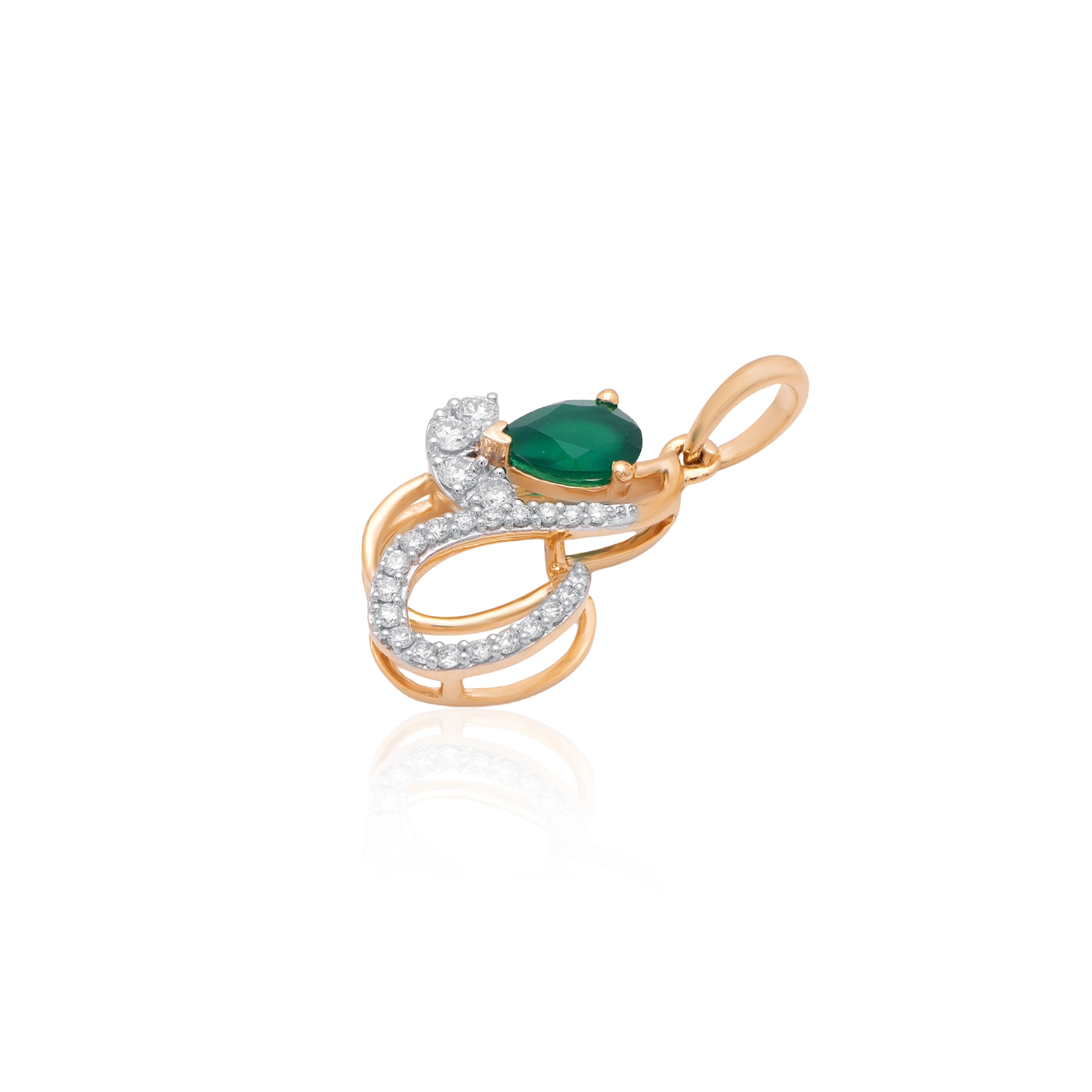 Yellow Gold Diamond Pendant thumbnail 3