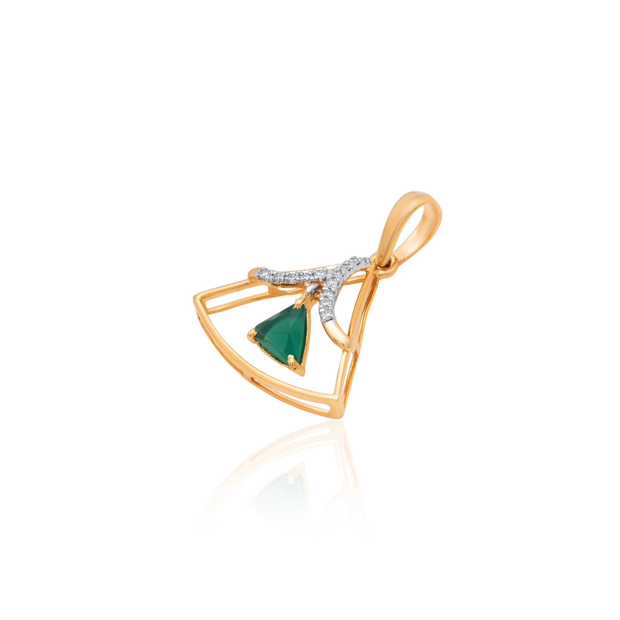 Yellow Gold Diamond Pendant thumbnail 3