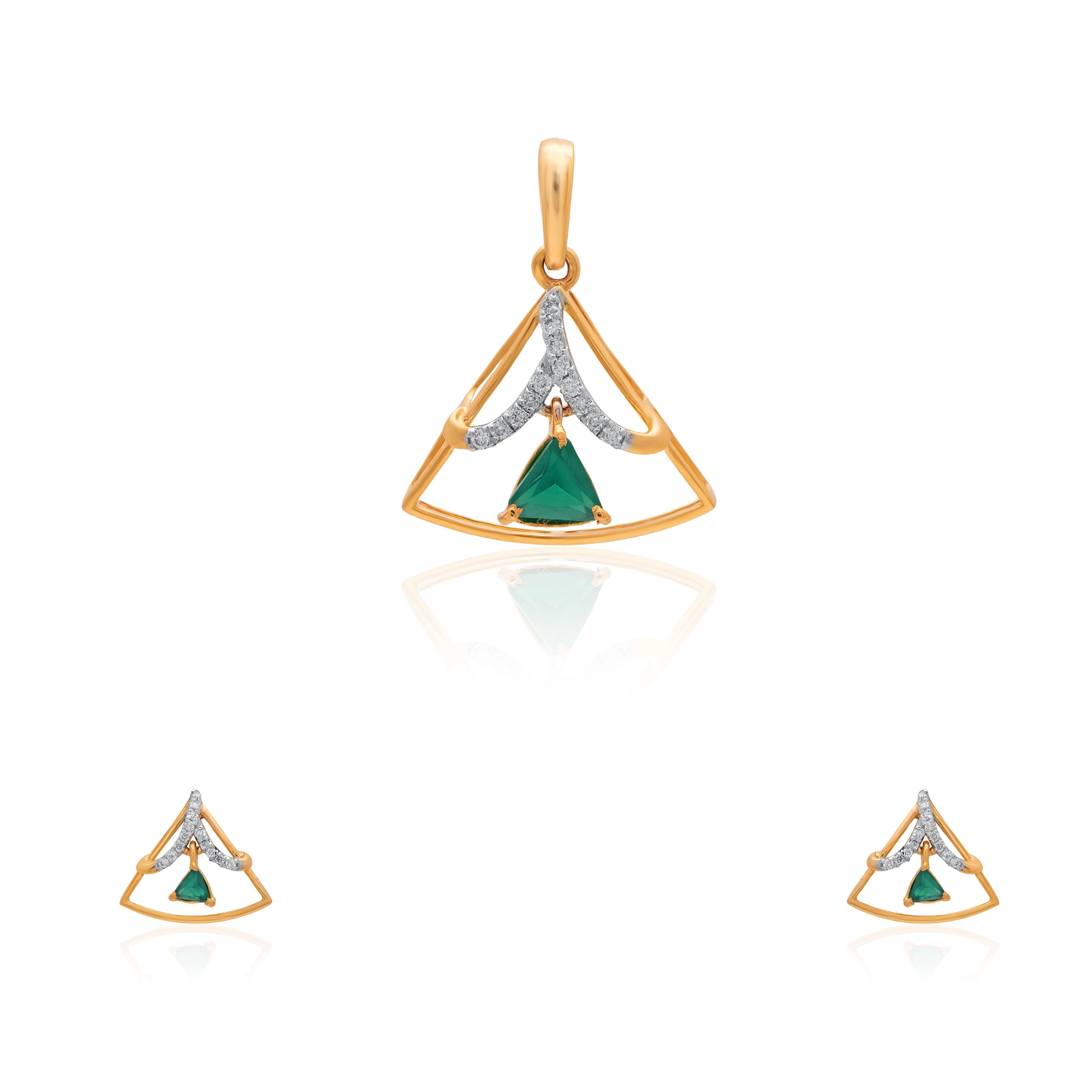 Yellow Gold Diamond Pendant thumbnail 4